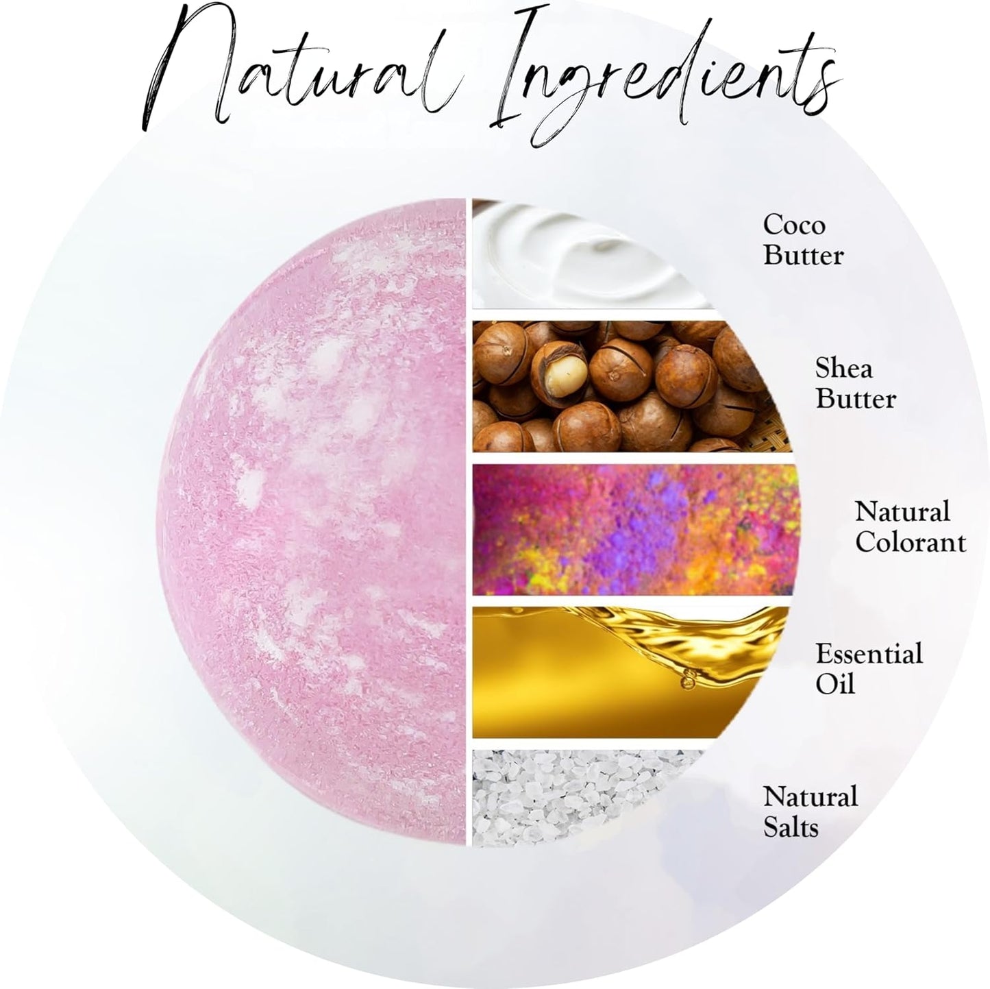 EvolutionUSA Inspire Bath Bombs for Women, 12 Gorgerous Flower Bath Bombs Topped with Dried Flowers, Luxurious Mother's Day Gift Set, Brithday Gift, Easter Gift or for Creating Lush Self Care Moment