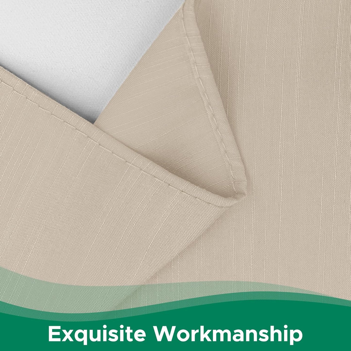 Biscaynebay Wrap Around Bed Skirts for Queen Beds with Extra Long Drop of 25", Light Camel Adjustable Elastic Dust Ruffles Easy Fit Wrinkle Resistant Silky Luxurious Fabric Machine Washable