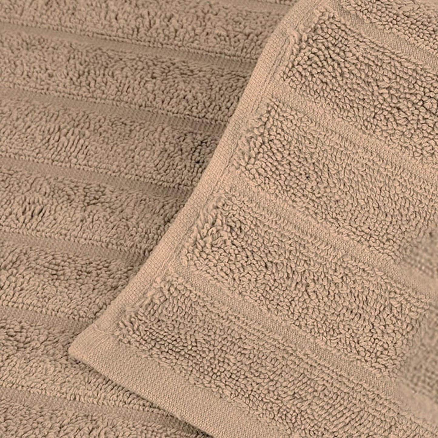 Classic Turkish Towels CTT Luxurious 100% Turkish Cotton Washcloths 6 Pack, Highly Absorbent & Quick Dry, Face Towels Wash Cloths for Hotel, Spa & Gym | 13"x13" (Almond Beige)
