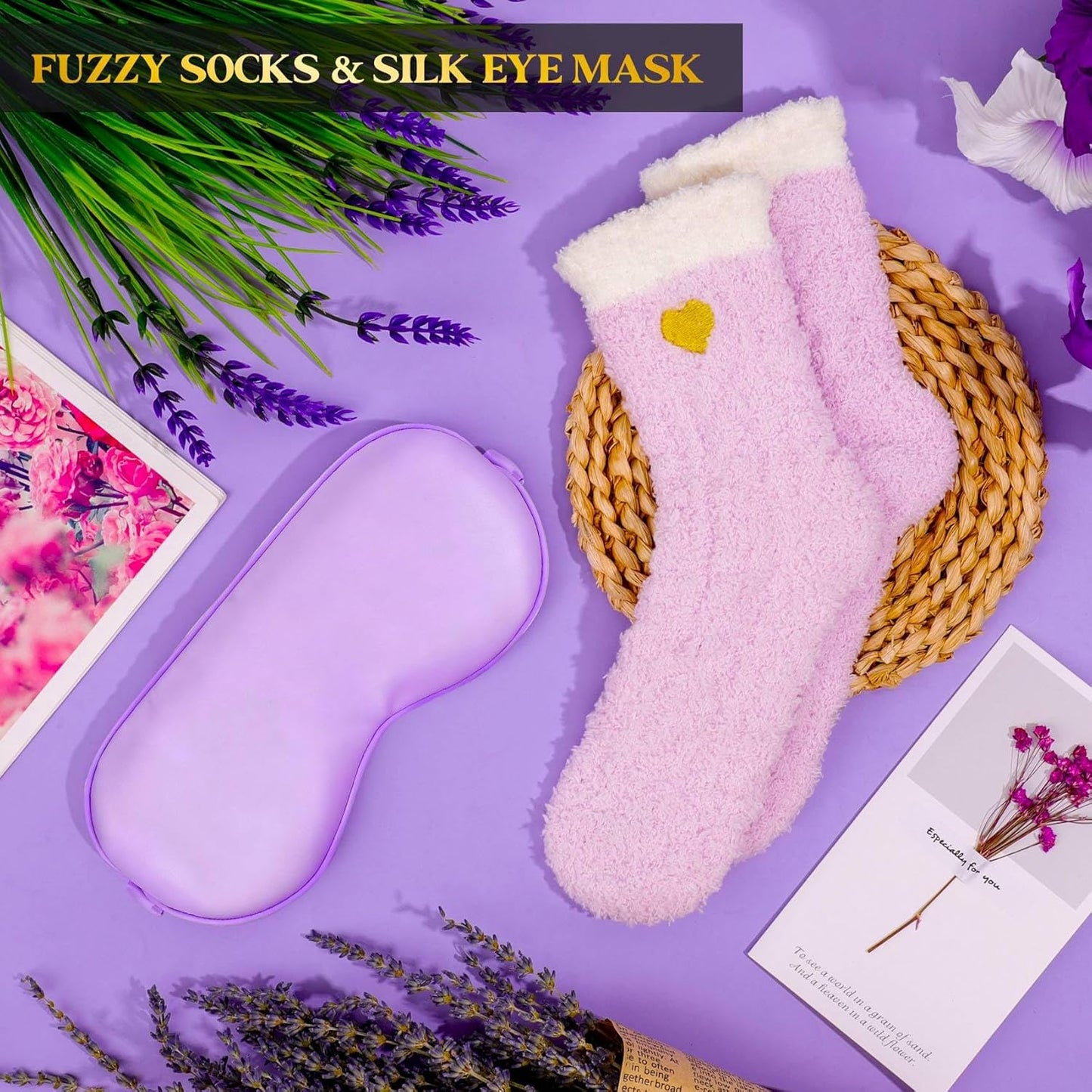 Self Care Gifts Get Well Soon Gift Baskets for Women, Christmas Birthday Gifts for Womens, Inspirational Lavender Relaxing Spa Care Package Thinking of You Gift Set for Mom Wife Her Friends Sister