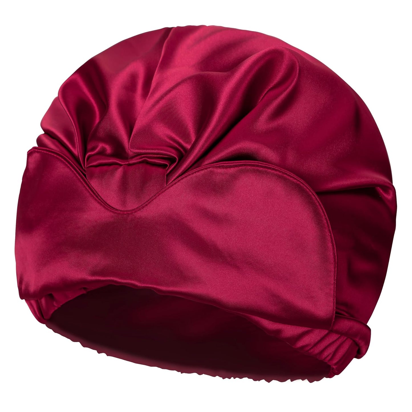 Red Satin Bonnet Silk Hair Bonnet For Sleeping Adjustable Double Layer Satin Silk Bonnet For for Natural & Curly Hair
