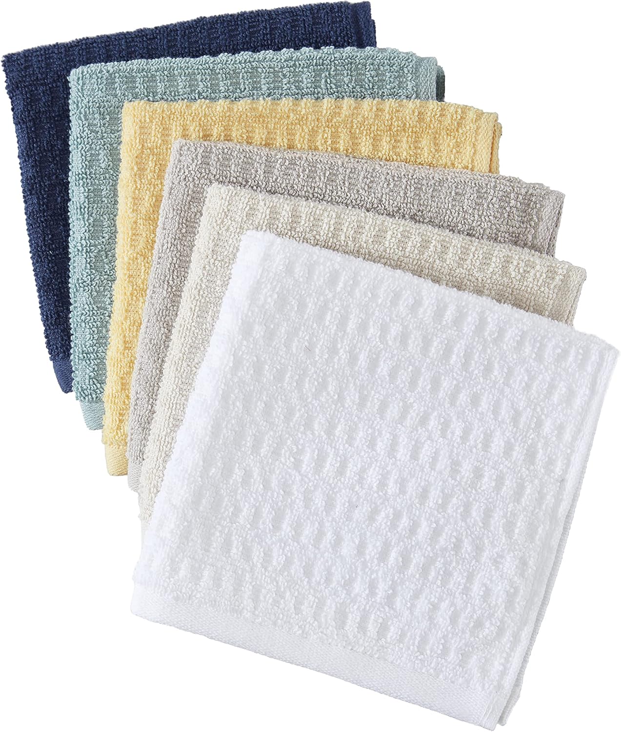 Tommy Bahama - Washcloths, Soft & Absorbent Cotton Towels, Low Linting & Fade Resistant, Oeko-Tex Certified (Northern Pacific Dark Blue, 12 Piece)