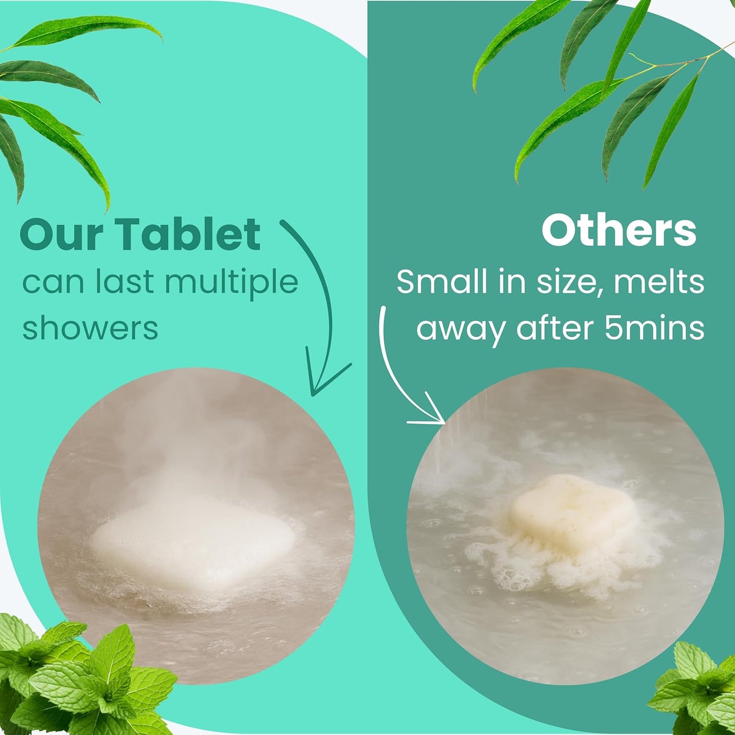 REVIV Shower Steamers Aromatherapy – 15 Long-Lasting Eucalyptus & Mint Shower Bombs for Stress Relief and Sinus Support – Self Care Spa Gifts for Women & Men – Christmas Stocking Stuffer