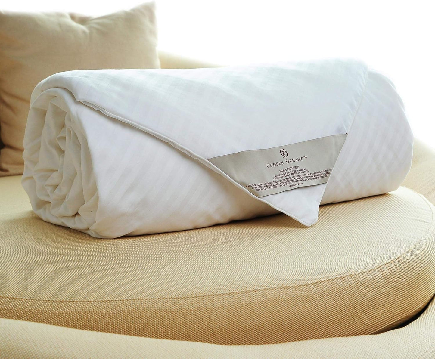 CUDDLE DREAMS Silk Comforter for Spring/Summer/Fall, 100% Long-Strand Silk Filling, Natural & Breathable (Kids/Toddler Size)