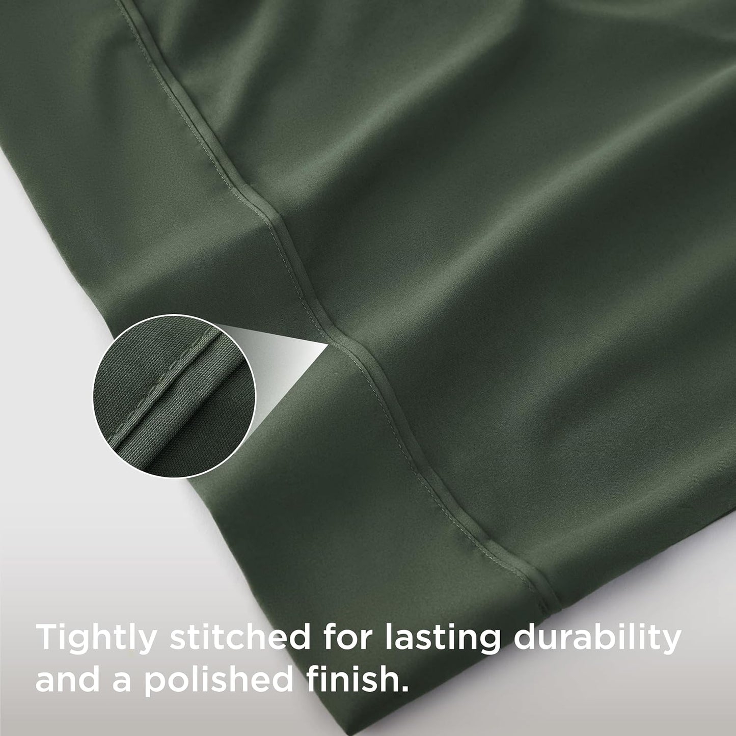 Bedsure Body Pillow Case Cover - Olive Green Brushed Microfiber Long Pillow Cases, Ultra Soft and Cozy Body Pillowcase with Envelope Closure, Wrinkle, Fade and Stain Resistant, 1 Pack, 20x54 Inches