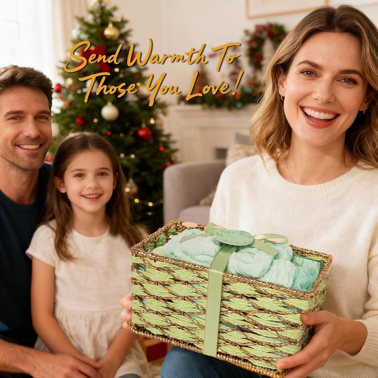 35 Pcs Christmas Gifts for Women, Tea Tree Spa Gift Basket, Face Skin Care Set, Bath & Body Gift Set, Self-Care Relaxation Gift, Diffuser, Serum, Bath Bomb, Birthday, Mother's Day, Valentines, Wife