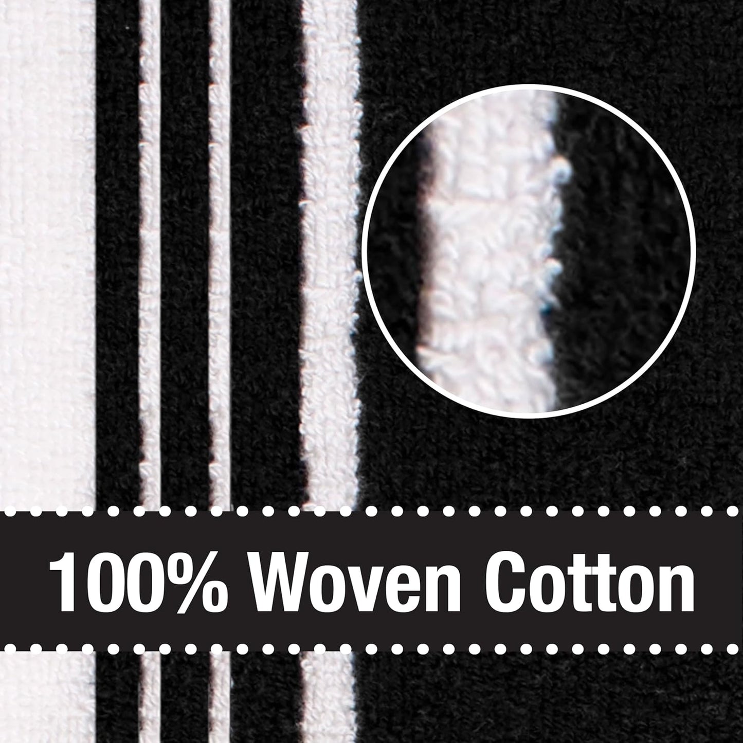 All-Clad Dual-Purpose Kitchen Towels: Highly Absorbent - 100% Cotton, 17"x30" Dish Towels for Cleaning & Drying Dishes & Glassware, 3-Pack, Black