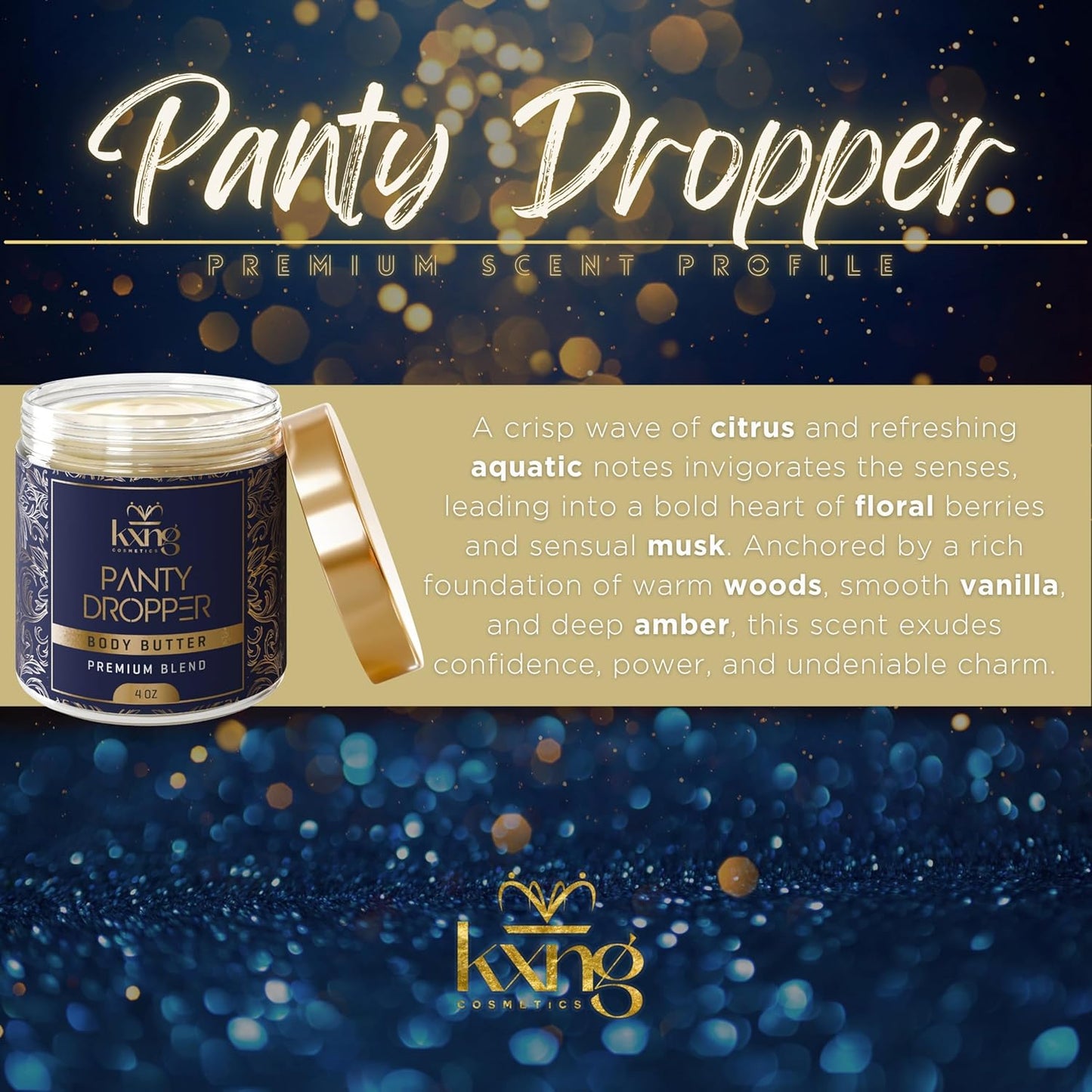 KXNG Hydrating Shea Body Butter, Whipped Moisturizer for Dry Skin, Nourishing Body Cream for Daily Use, Unisex, Cruelty-Free Skincare