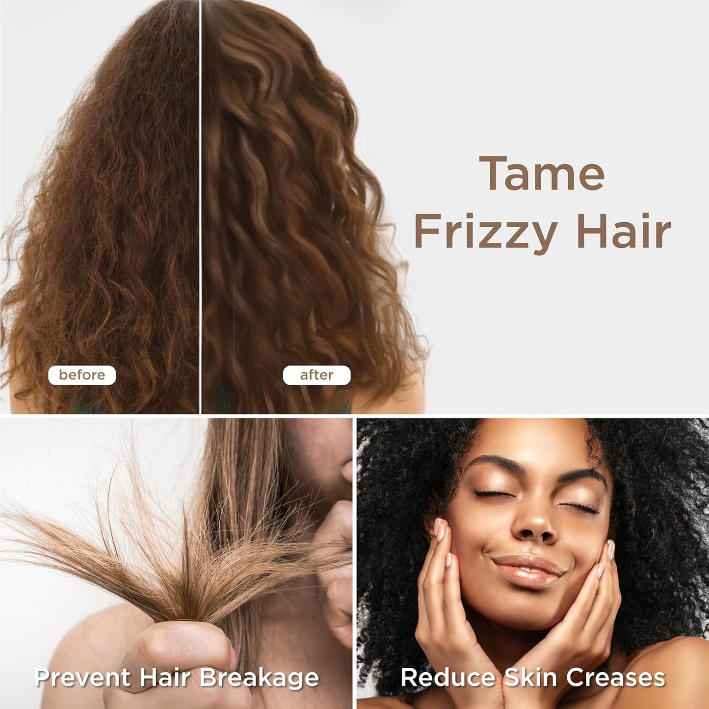 Bedsure Satin Pillowcase with Zipper, Similar to Silk Pillow Cases 2 Pack, Silky & Soft Satin Pillow Cases Standard Size for Hair and Skin, Gifts for Women Men, Blue, 20x26 Inches