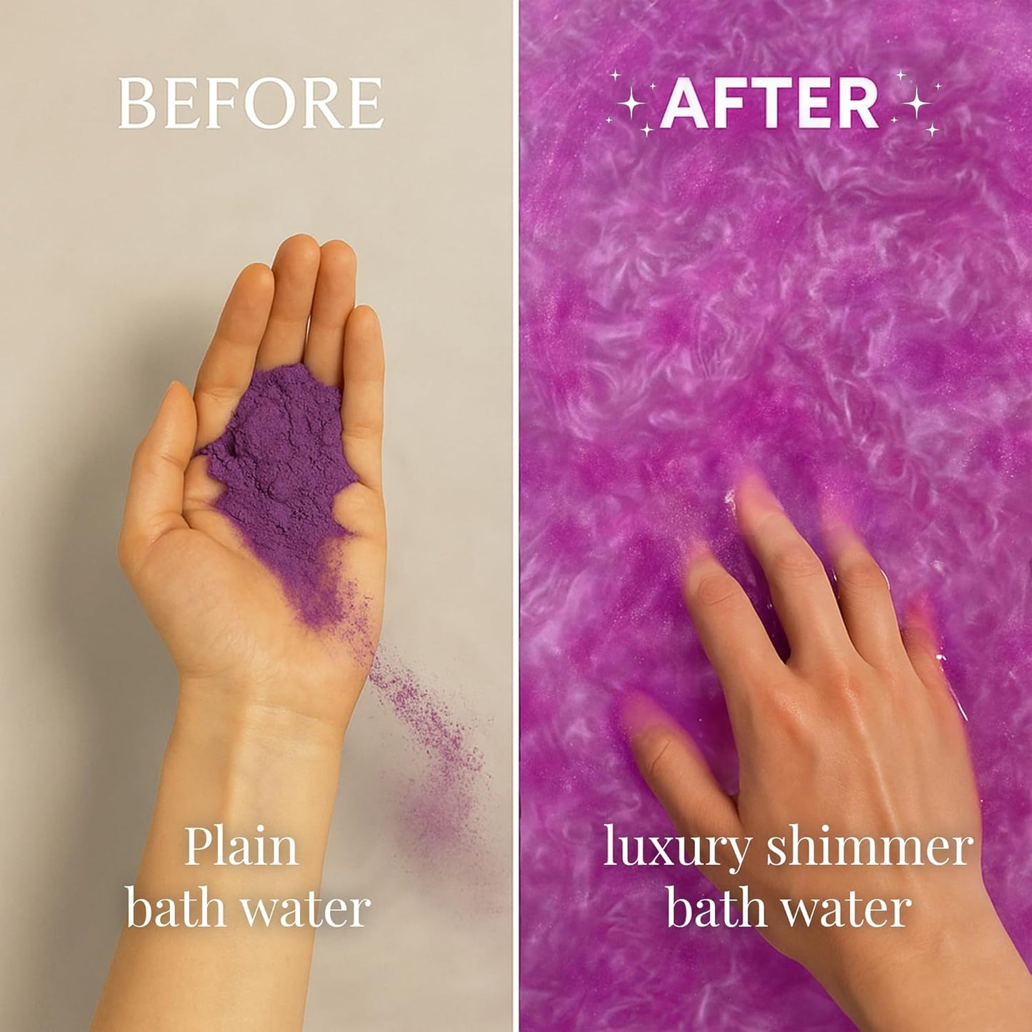 Purple Lavender Shimmer Bath Bomb in A Bag - Handmade Scented Bath Bombs for Women,Kids and Men - Bulk Bathbomb Fizzies Perfect for Boys and Girls All Ages (Small, Purple)