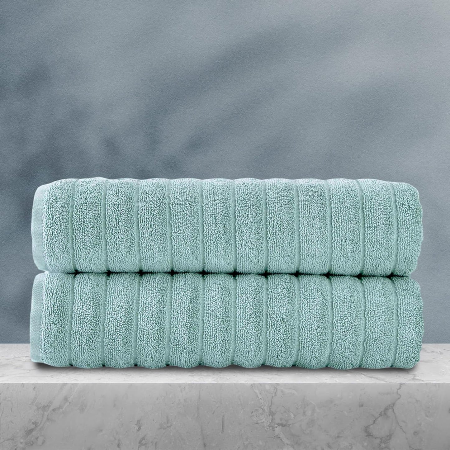 Classic Turkish Towels CTT Premium 2 Pack Bath Towels Set, Made with 100% Turkish Cotton, Spa & Hotel, Quick Drying Towels, Absorbent & Comfy | 27"x54" (Spa Green)