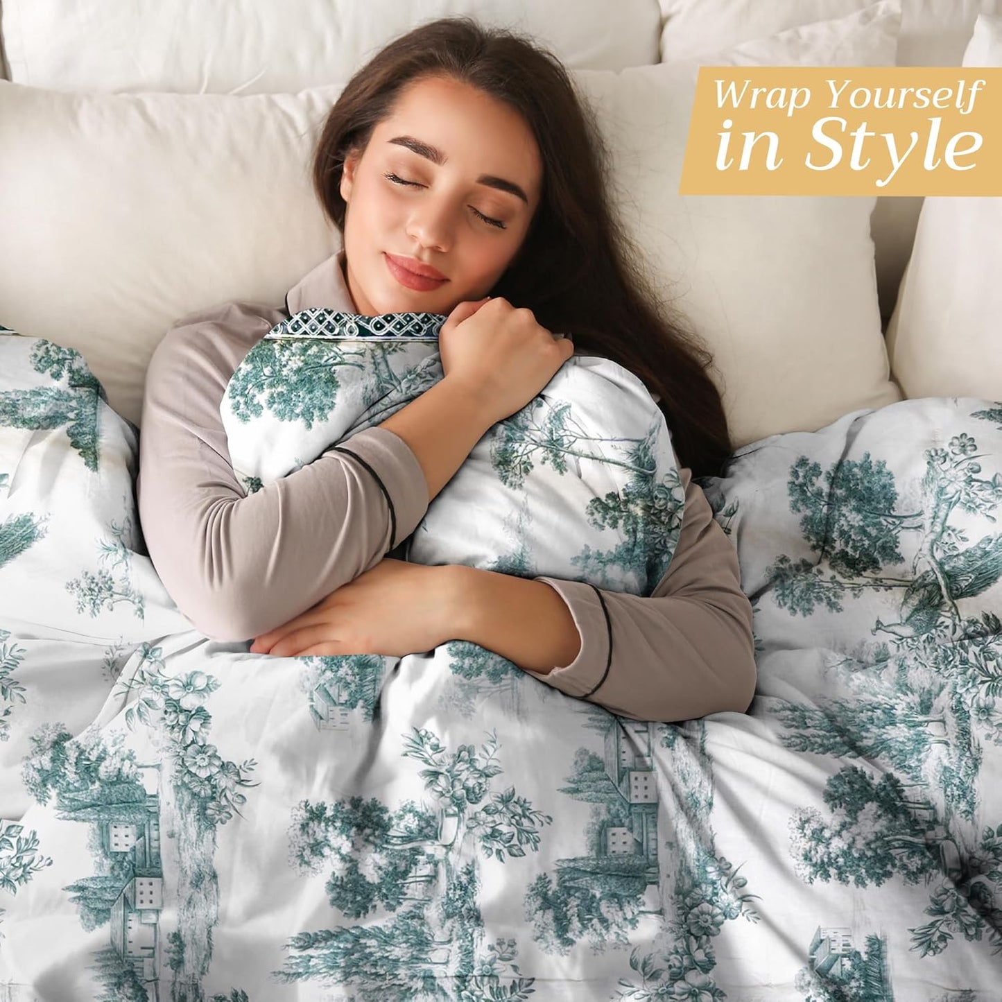 Maison d' Hermine Throw Blanket for Couch Lightweight Soft Warm Breathable Cotton Throw Blankets for Bed Girls Boys Women Men Gifts Sofa Travel Living Room Chair Bedding (60"x80", Trianon)