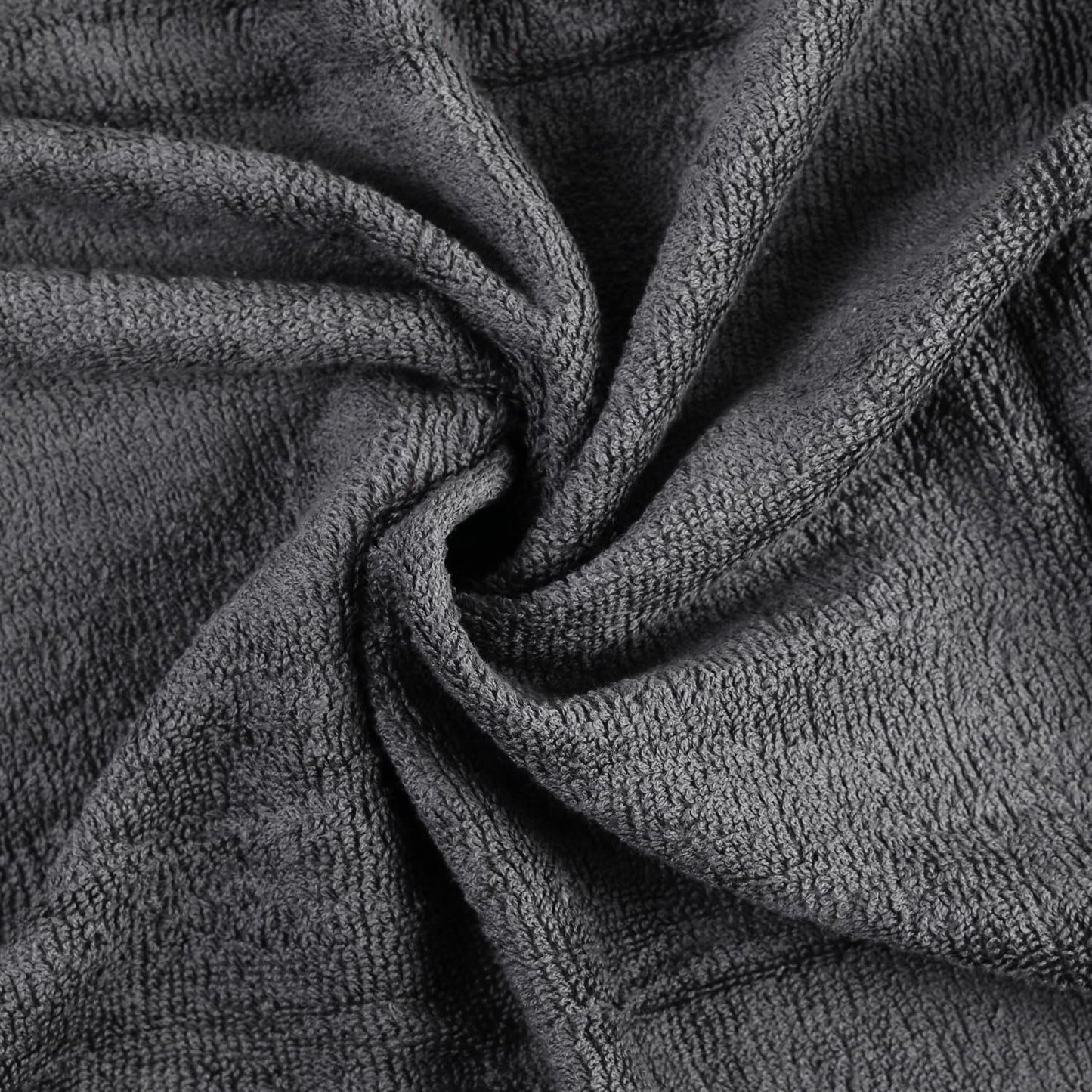 TOALLA_ Bath Towels_30x60_Pk 6_Dark Grey Bath Towels (6-Pack, 30W X 60 L Inches) Dark Grey Color- Cotton Towel for Gym, Bath, Spa, Shaving, Shampoo, for Daily use, Large