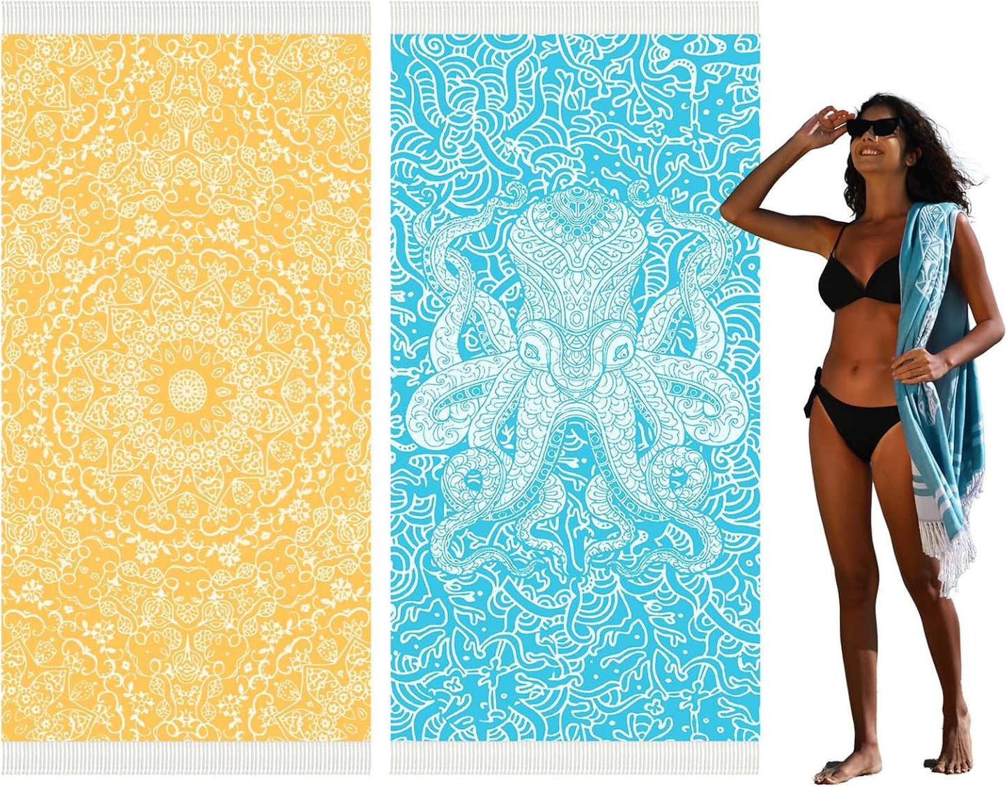 Thin Turkish Beach Towel Lightweight Quick Dry Absorbent Cotton Bathroom Bath Pool Swim Towels Extra Large Oversized Sand Free Beach Accessories Essentials Cloud Gifts for Adult