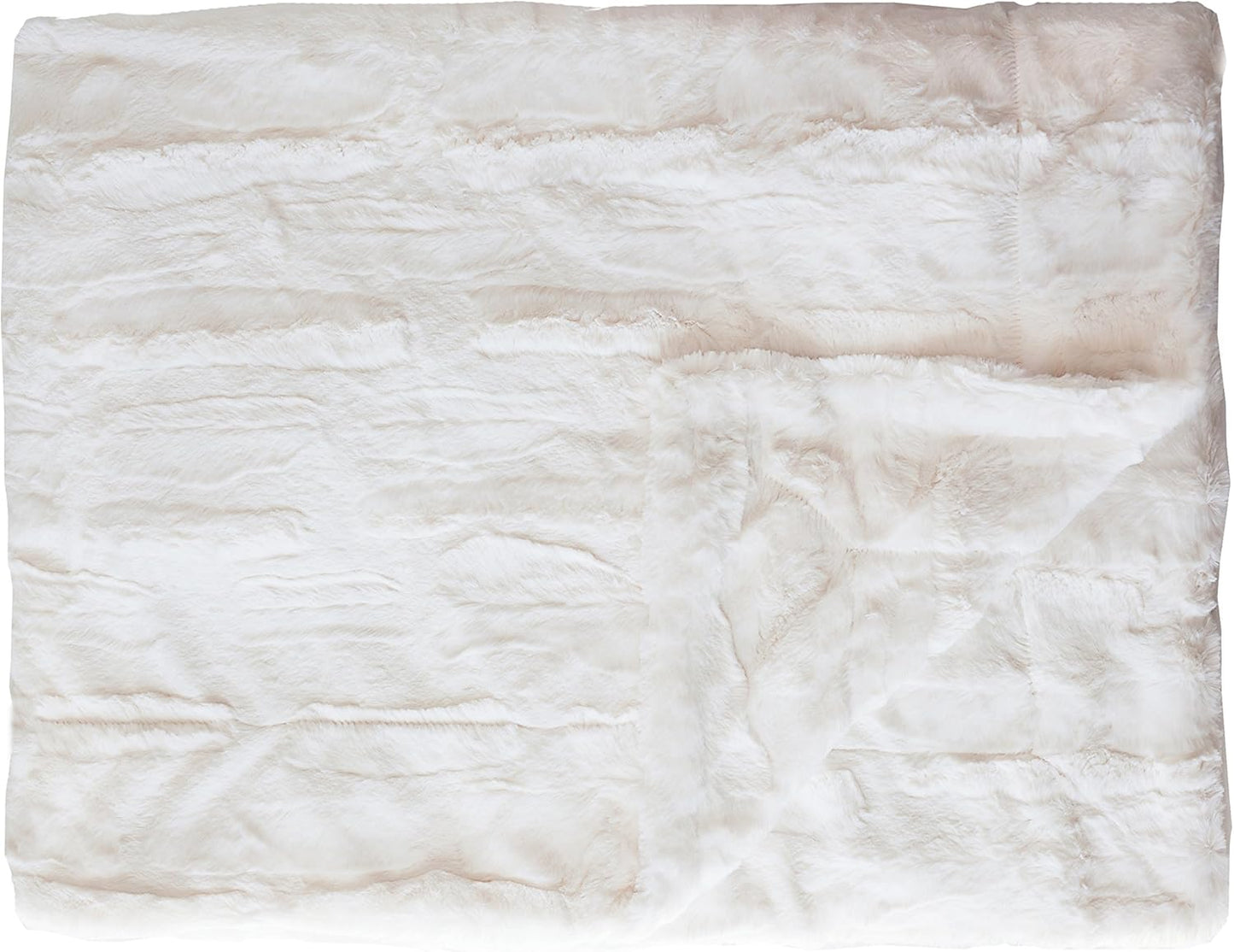 Minky Couture Sorbet Blanket - Ultra-Soft Throw for Silky Smooth Comfort - Premium Decorative Throw Blanket - Midweight, Breathable Fabric - Machine Washable Grande, Vanilla
