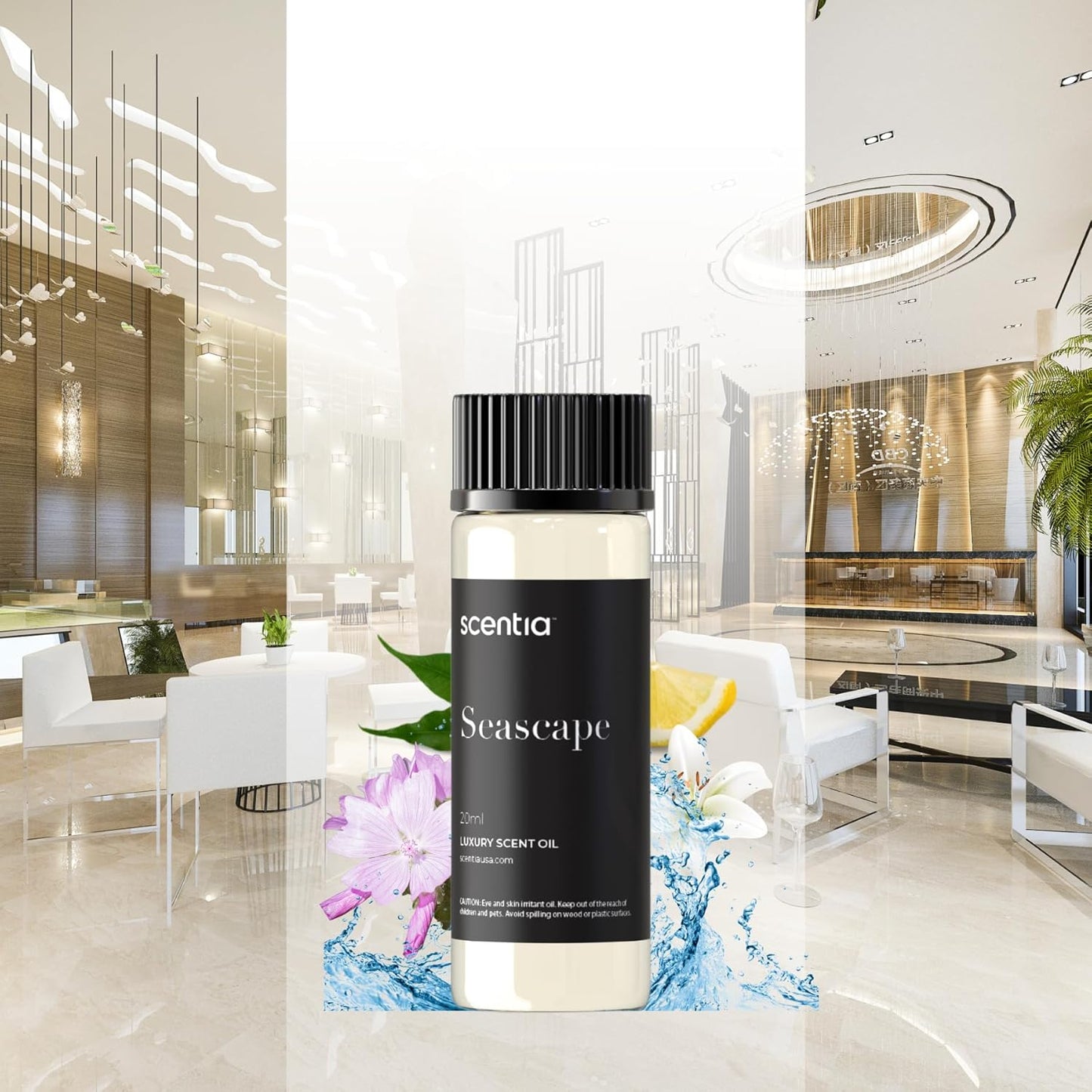 Scentia Hotel Diffuser Oil Inspired by 5-Star Hotel Scent - 20 mL 0.67 fl oz - Aromatherapy Fragrance Oil Inspired by 5 Star Hotel - Escapade, Thanksgiving Gift