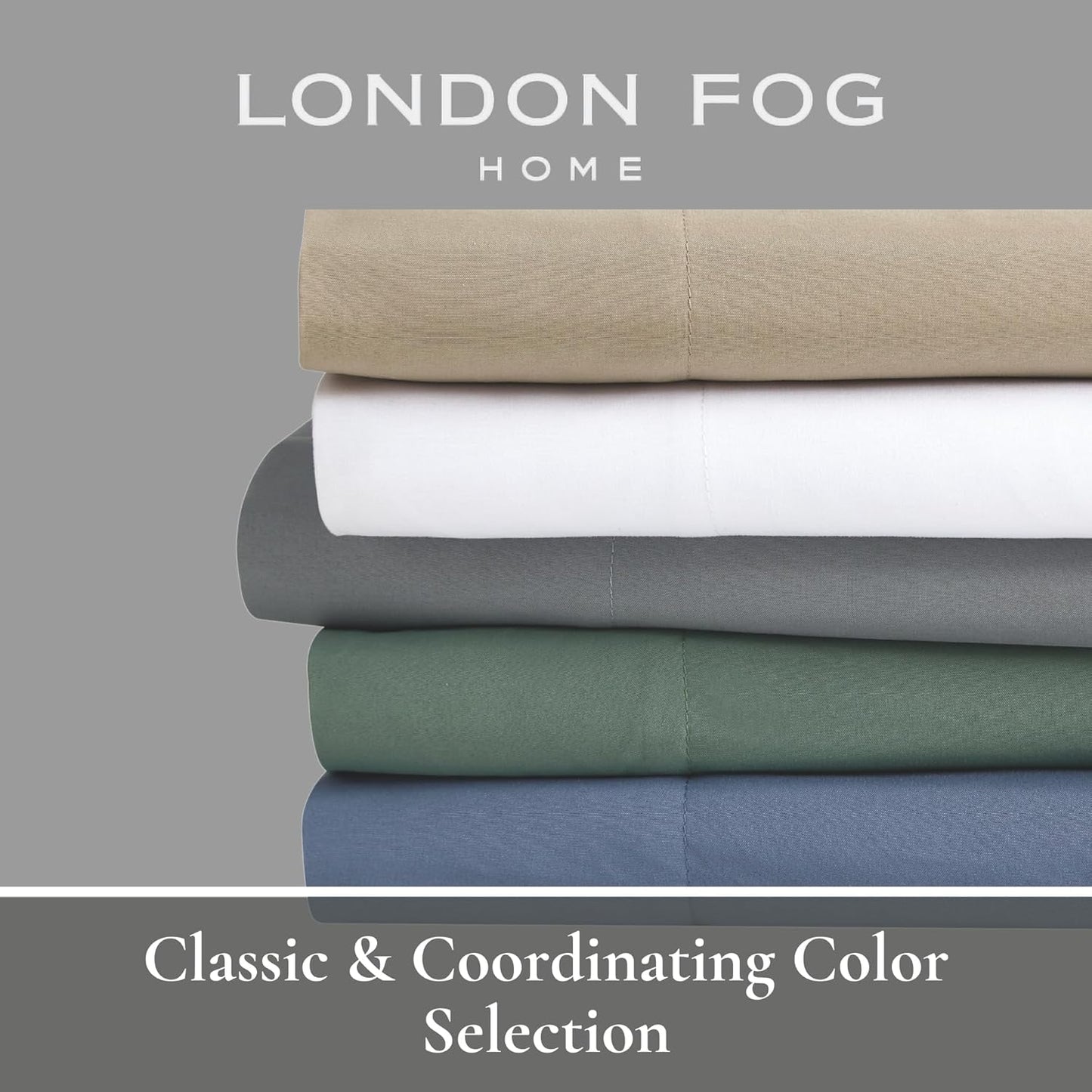 London Fog Garment Washed Solid Duvet Set Green Microfiber 2-Piece Twin XL Duvet Set, Solid Themed, Adult and Teen, Oeko-TEX Certified