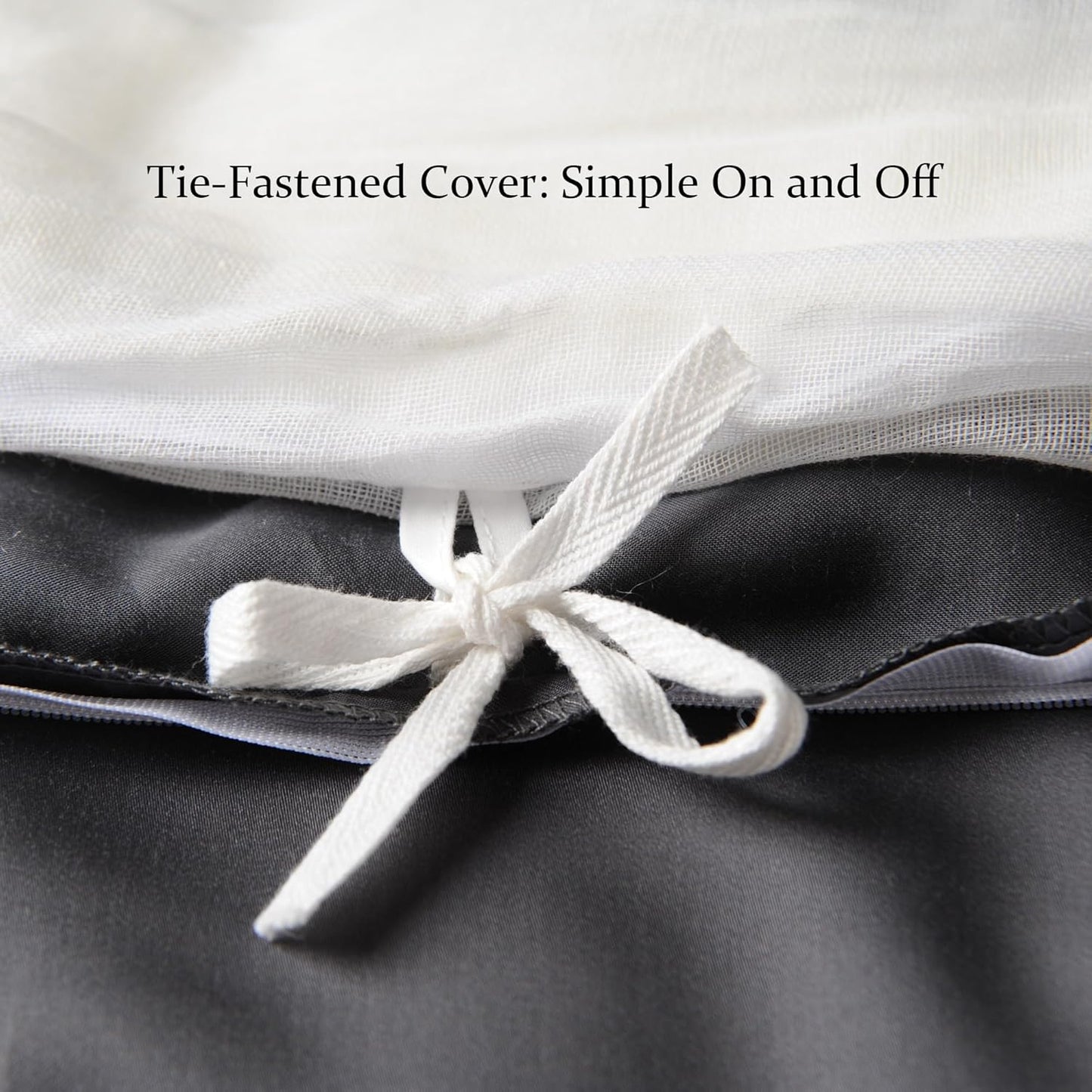CUDDLE DREAMS Silk Filled Comforter for All Season, Detachable Tencel Duvet Cover for Easy Care, Naturally Breathable (Steel Gray, Twin)