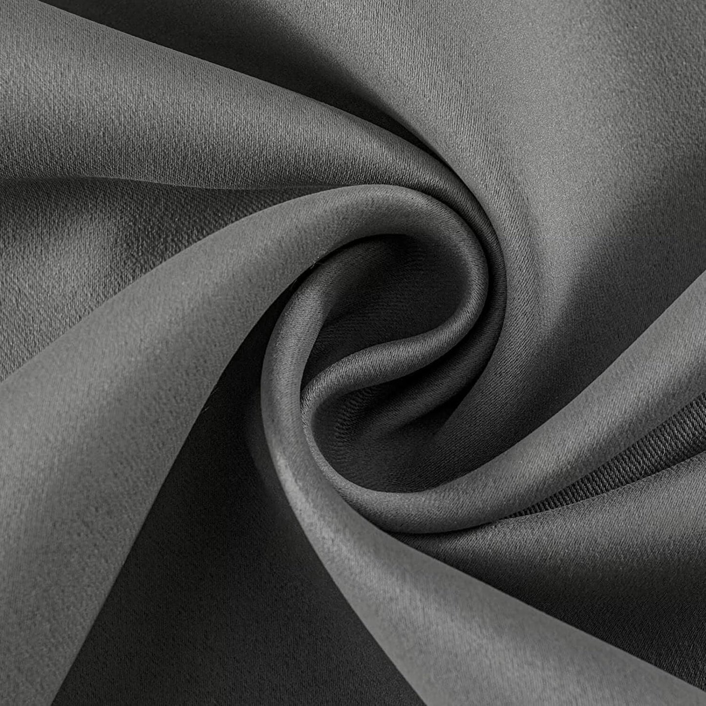 Joydeco Light Grey Custom Solid Single Blackout Curtain for Bedroom and Living Room, Grommet Thermal Insulated Room Darkening Curtain 1 Panel (Custom Size,Light Grey)