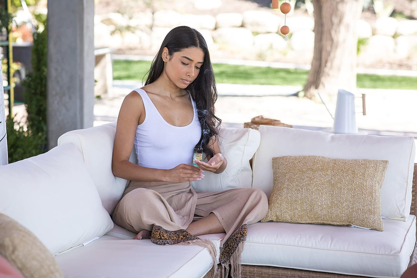 JL Local Chakra Sage Smudge Sticks 4 Inch | Natural Flower White Sage Smudging Wands | Bulk Quantities for Home Cleansing, Meditation, & Smudging Rituals | Sustainably Sourced California White Sage