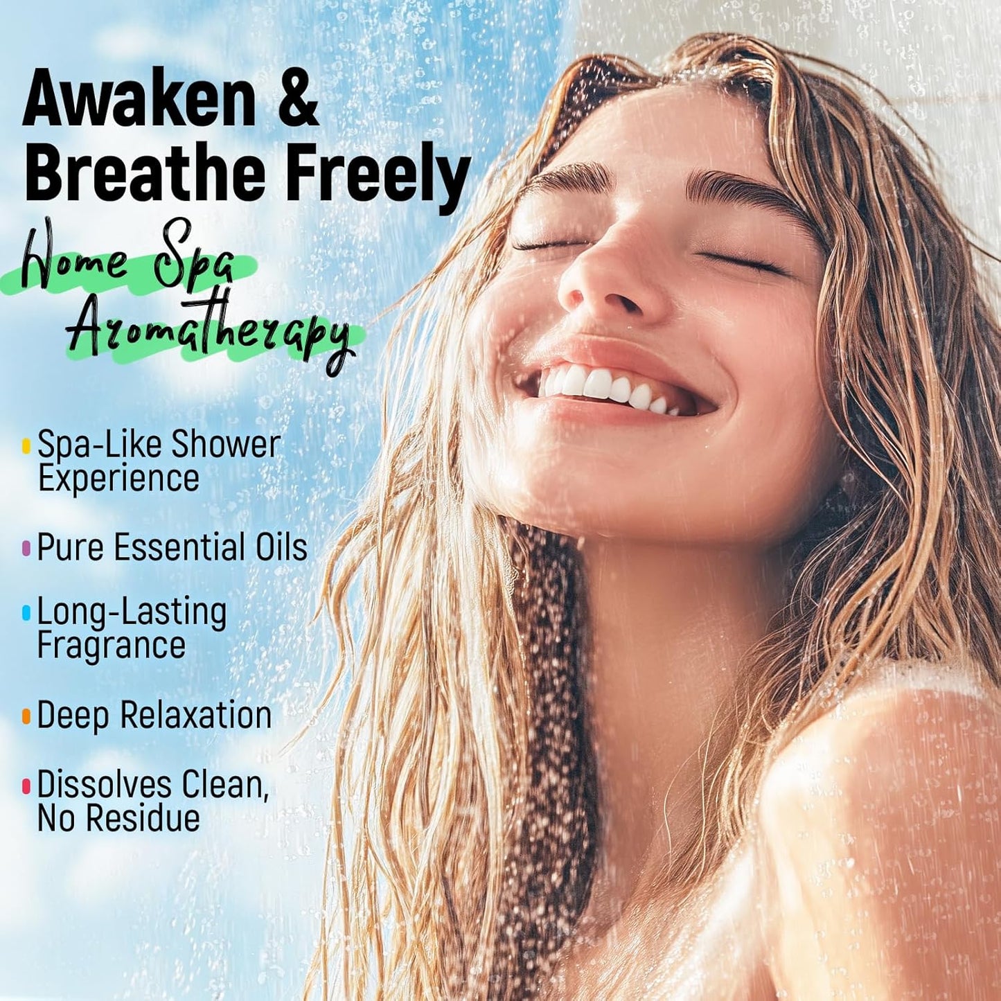 Shower Steamers Aromatherapy & Sport - 30 Pack, 100% Pure Essential Oils, Refreshing & Relaxing, Spa & Birthday Gifts for Women, Christmas Stocking Stuffers for Men, Self Care - Eucalyptus