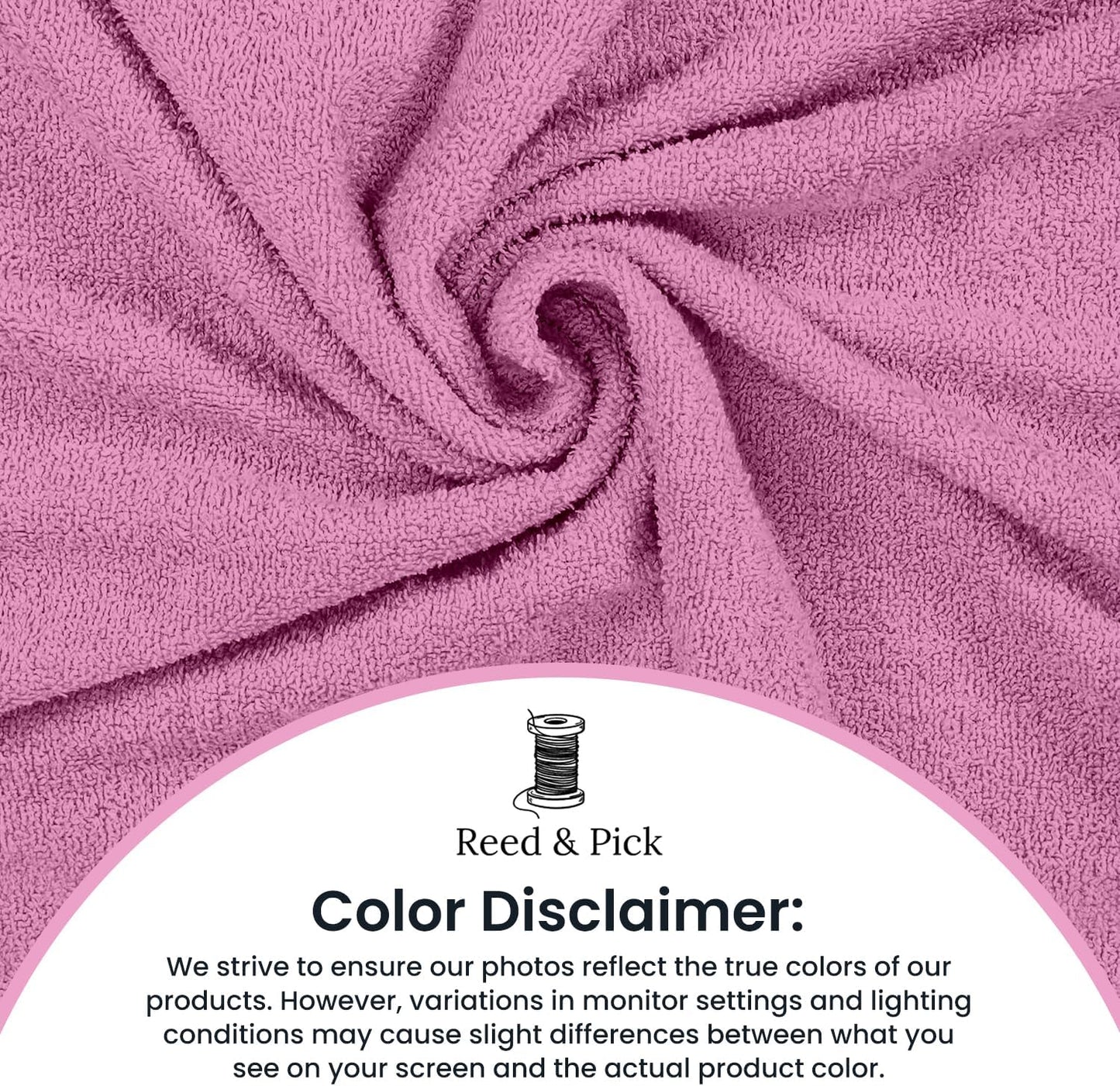Reed&Pick Hand Towels (Pack of 24) Pink Economy Towels Salon Towels - 100% Cotton Spa Towel– 16 x 27 Inches Highly Absorbable, Facial, Gym, Hair Face Towels Bulk