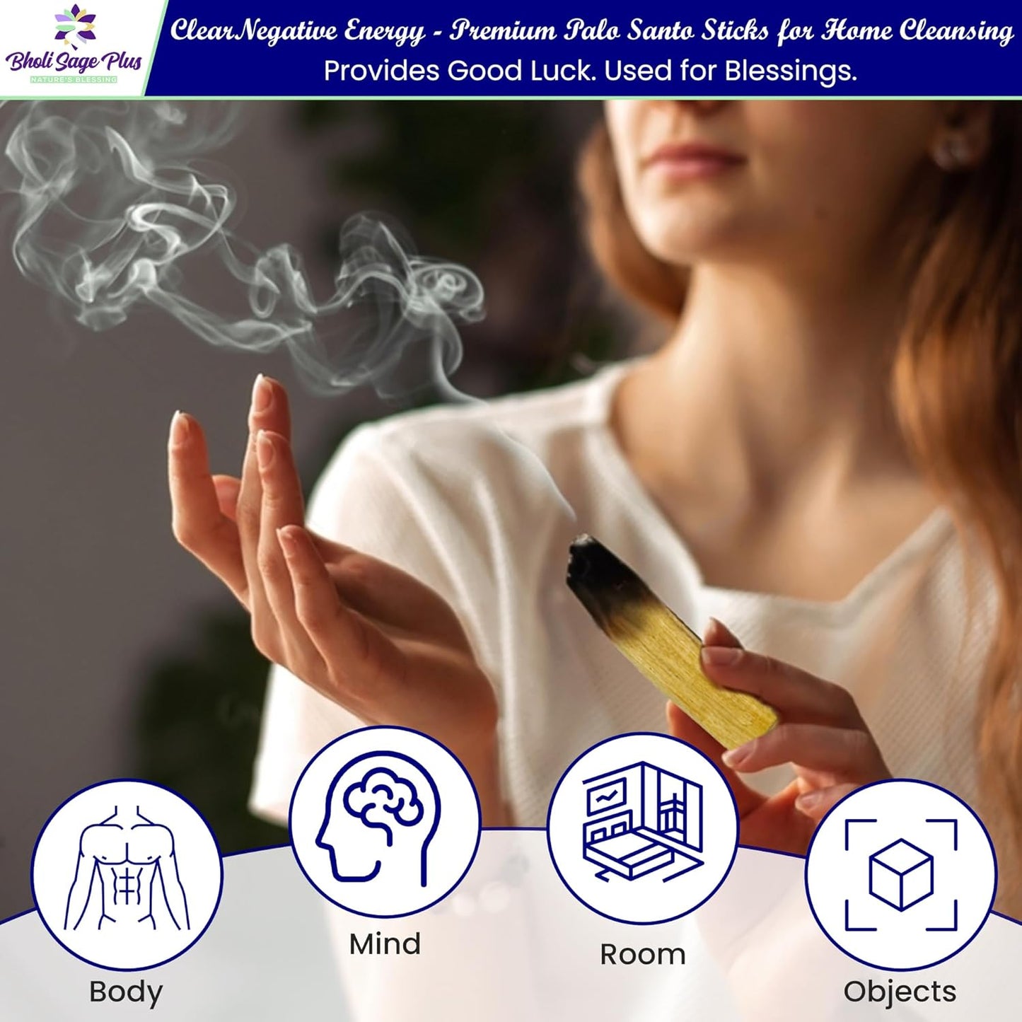 Premium Palo Santo Sticks (25-50 Sticks, Weight 1 lb) – 100% Natural, 4 Inches (10 cm) Long, 1-2 cm Thick, Hand-Picked from Peru, Ethically Sourced for Energy Cleansing, Meditation & Aromatherapy
