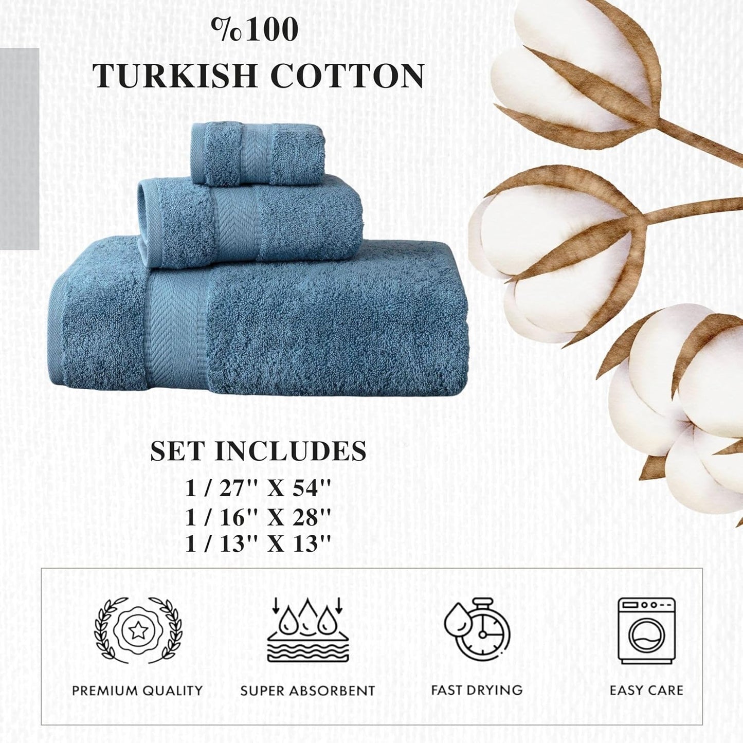 Personalized Towels - Customized Turkish Cotton Towel Set, Monogrammed Towels with Initials, Name & Embroidery, Idea for Weddings, Bridal Showers, Anniversaries, Housewarming, New Home