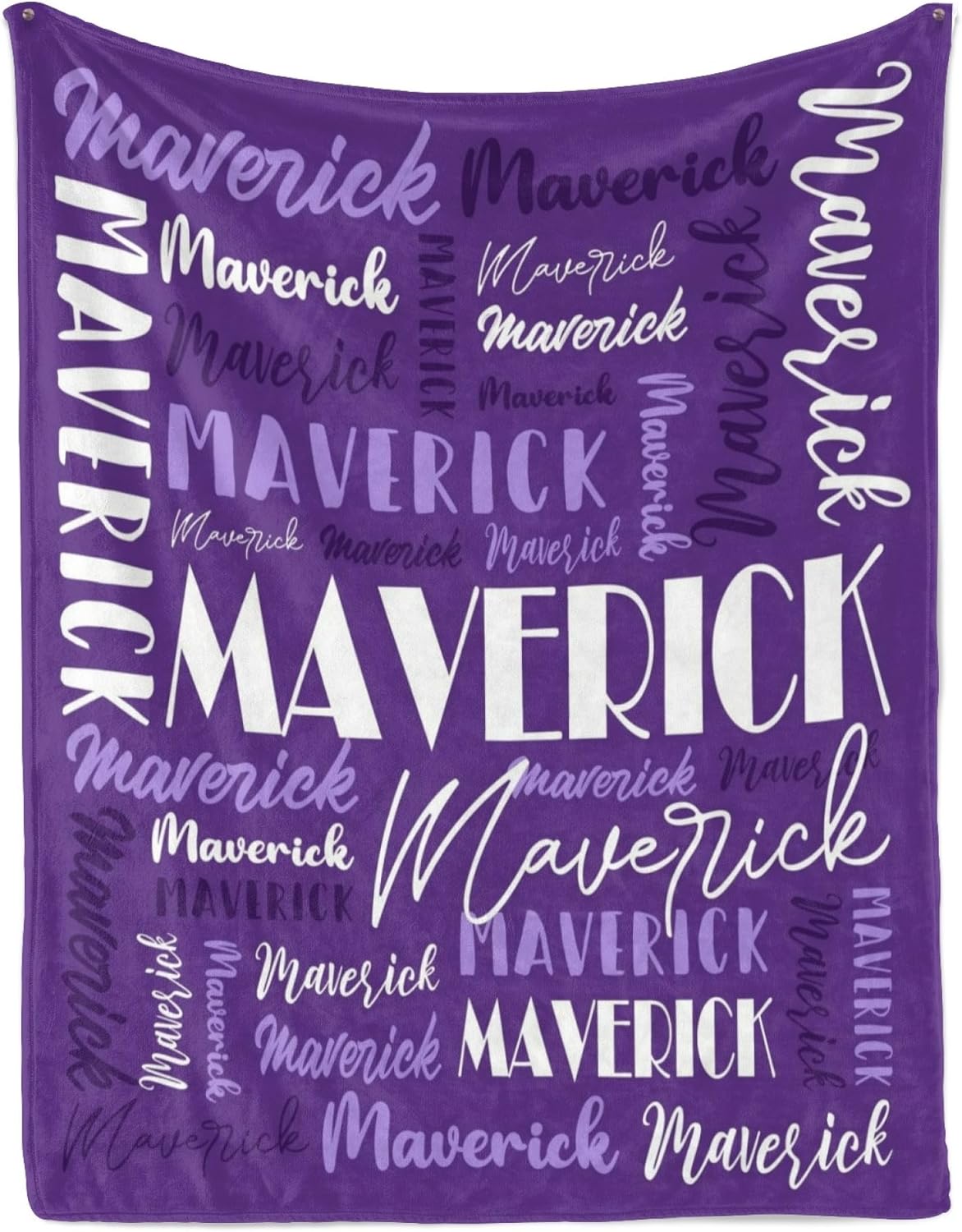 Name Blanket Personalized Blanket for Adult Kids Flannel Customize Throw Blanket Custom (Color 17, 50 x 60 Inches)