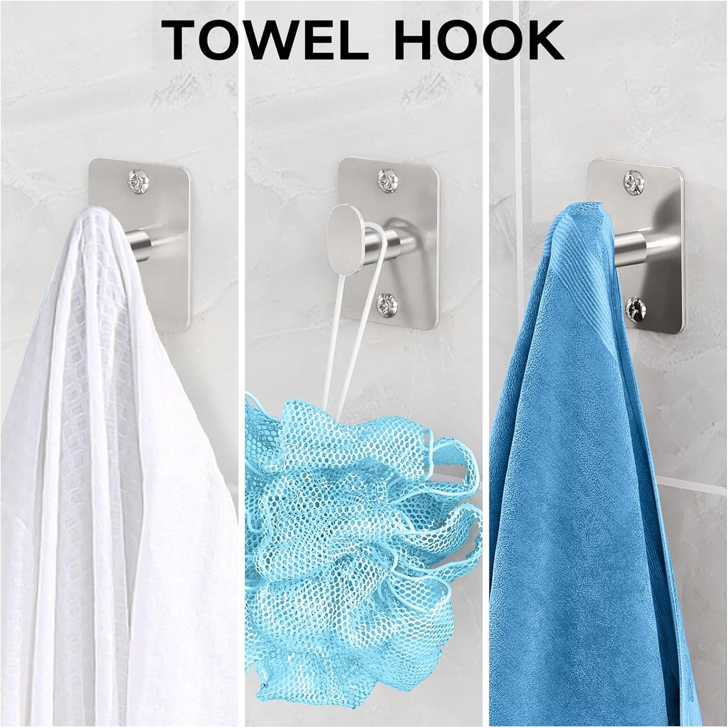 20 Pieces Bathroom Accessories Set, Brushed Nickel Bathroom Hardware Set, 24 inch Towel Bar, Towel Racks for Bathroom, Robe Towel Hooks, Toilet Paper Holder Wall Mounted