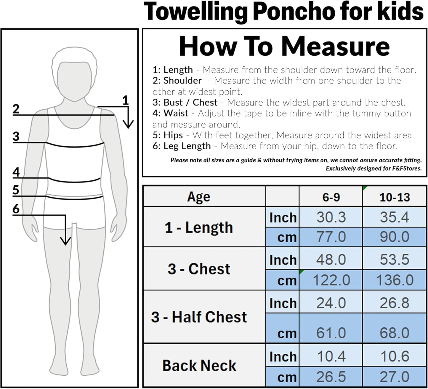 Minecraft Towelling Poncho Kids Teens Hooded Bath Towels Absorbent Beach Towel (Green, 6-9 Years)