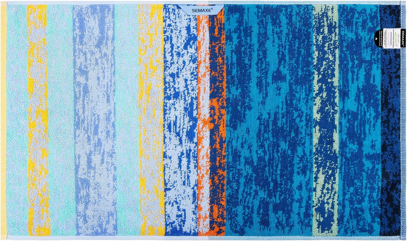 SEMAXE 12 Pack Hand Towels for Bathroom, 100% Cotton Towels with Hanging Loops, Soft & Absorbent, Hand Towel Set for Gym, Shower, Hotel, Spa and Kitchen, Colorful Towel - The Starry Night Collection