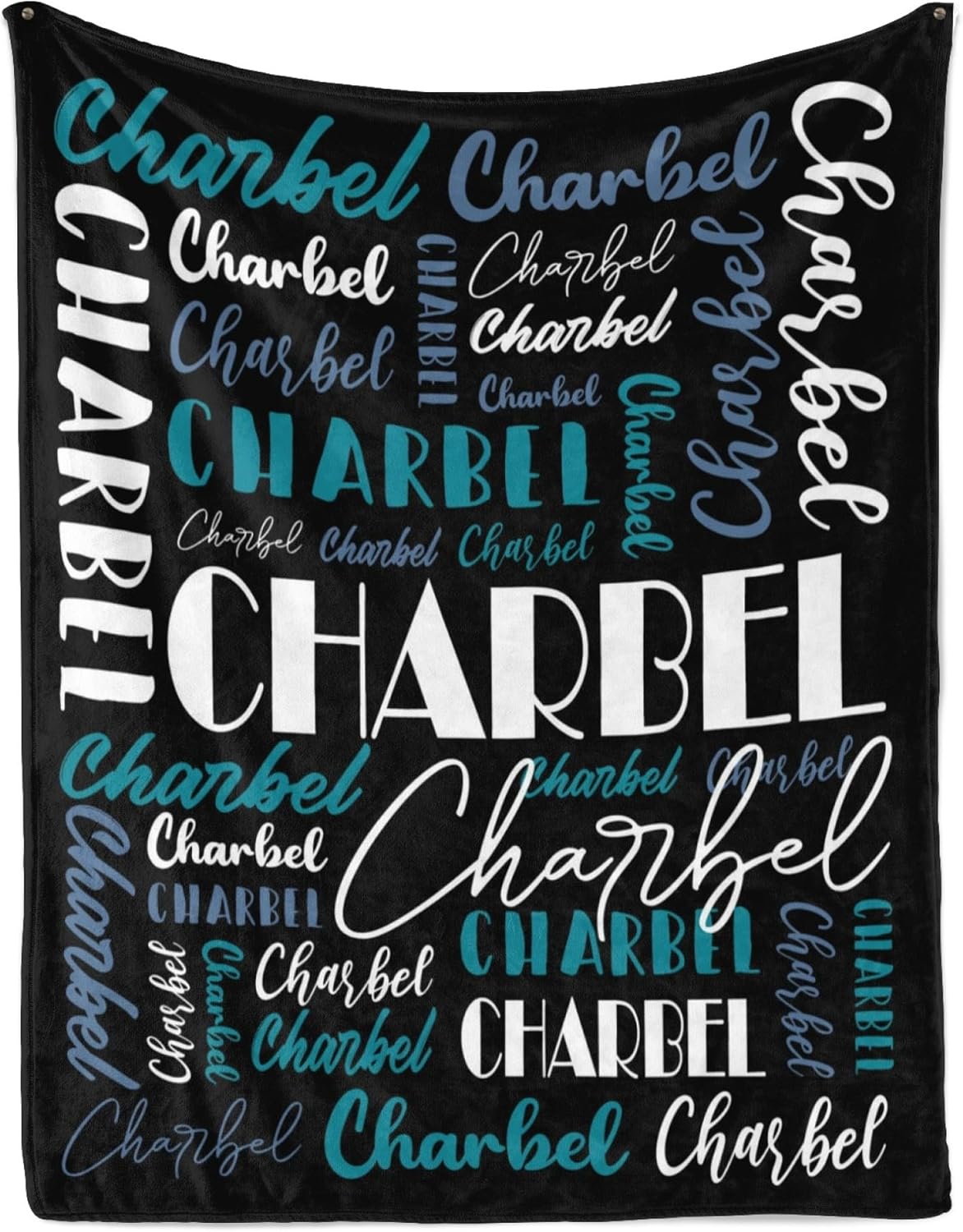 Name Blanket Personalized Blanket for Adult Kids Flannel Customize Throw Blanket Custom (Color 13, 40 x 50 Inches)