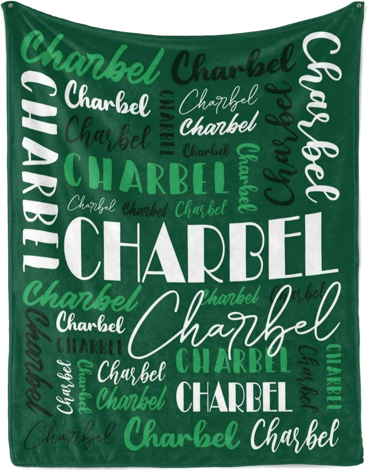 Name Blanket Personalized Blanket for Adult Kids Flannel Customize Throw Blanket Custom (Color 19, 50 x 60 Inches)