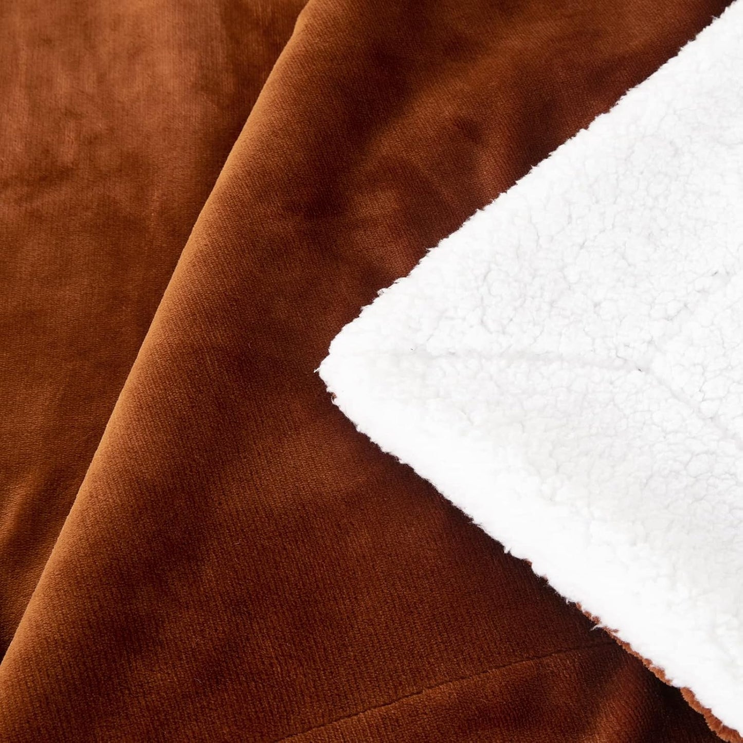 SOCHOW Sherpa Fleece Throw Blanket, Double-Sided Super Soft Luxurious Plush Blanket Twin Size 60 inchx80 inch, Caramel