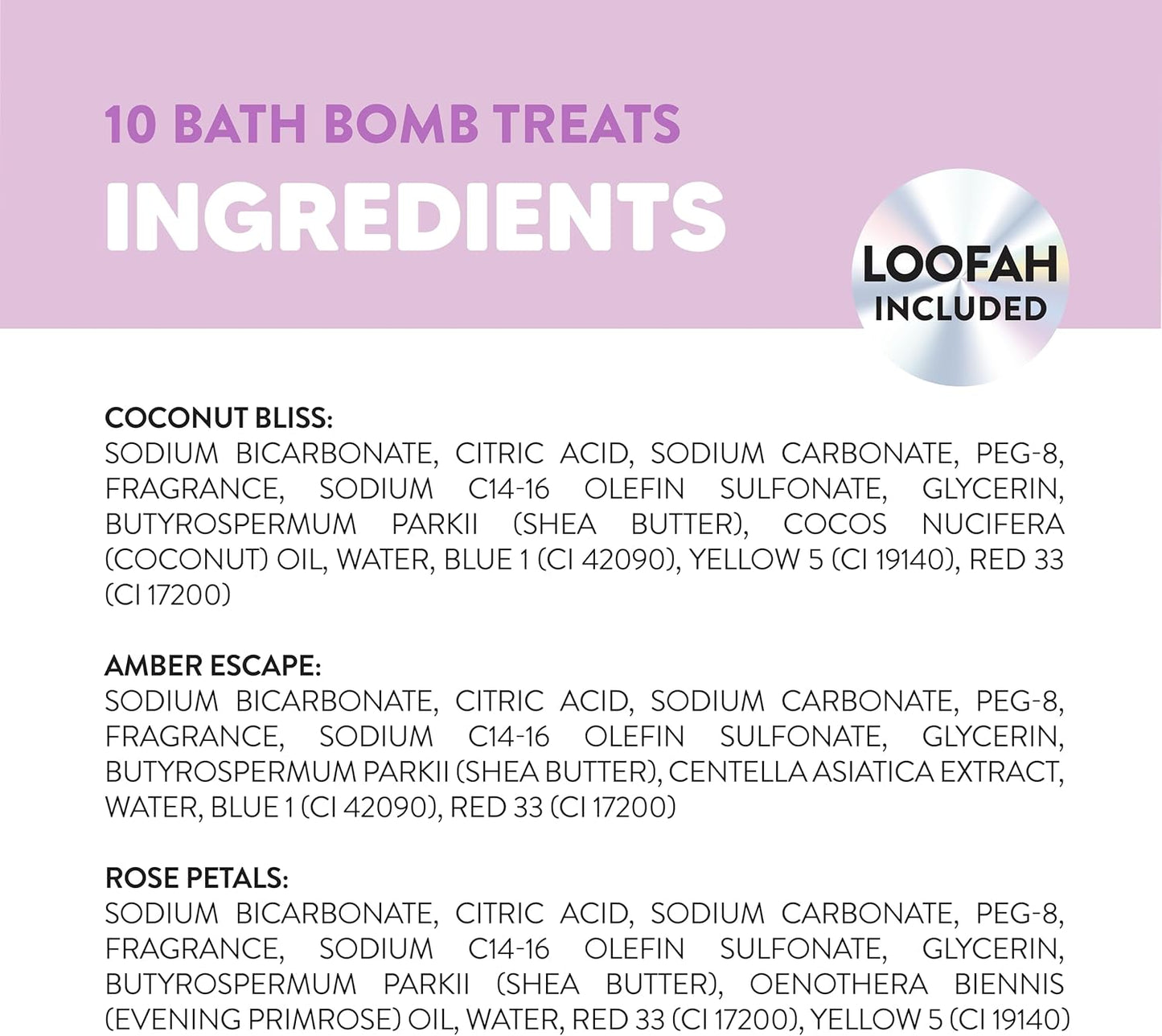 Onyx Professional Hydrating Bath Bomb Gift Set, 2 Pack - Includes 20 Bath Bombs and 2 Loofahs, Nourishes for Smooth Skin, Made with Shea Butter