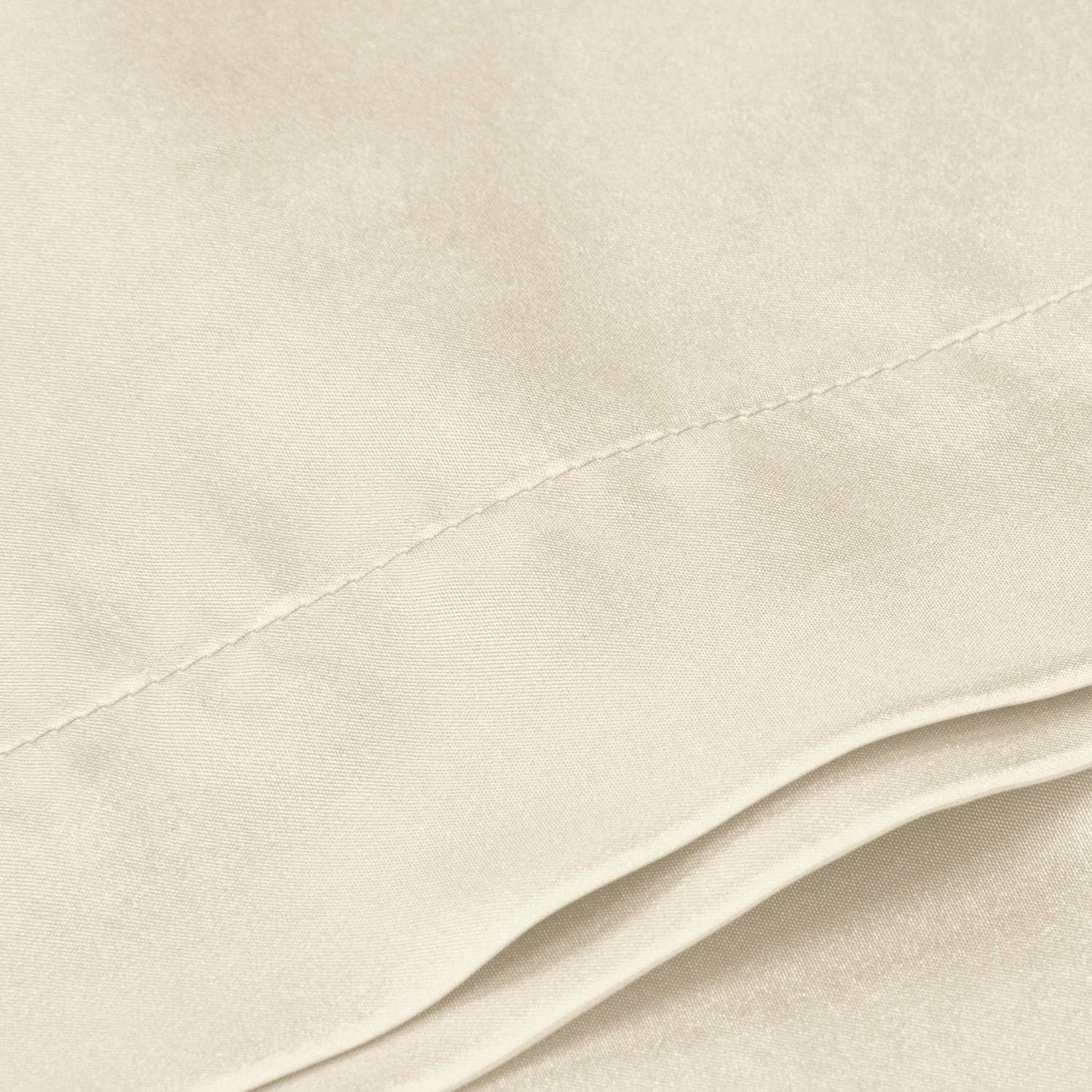 BEDELITE Satin Body Pillow Cover, Super Soft and Cooling Body Pillow Pillowcase for Hair and Skin, Breathable Silky Full Long Pillowcase Cover(20"x54", Beige)
