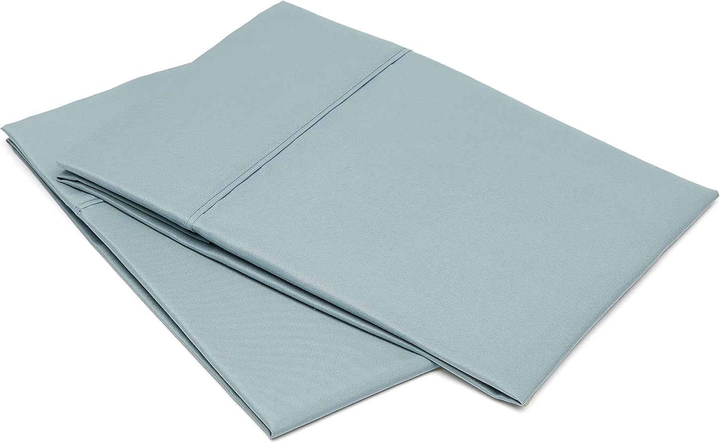 Amazon Basics Standard Pillow Cases Set of 2 - Lightweight, Super Soft Easy Care Microfiber, Spa Blue, 30" L x 20" W, Pillows Not Included