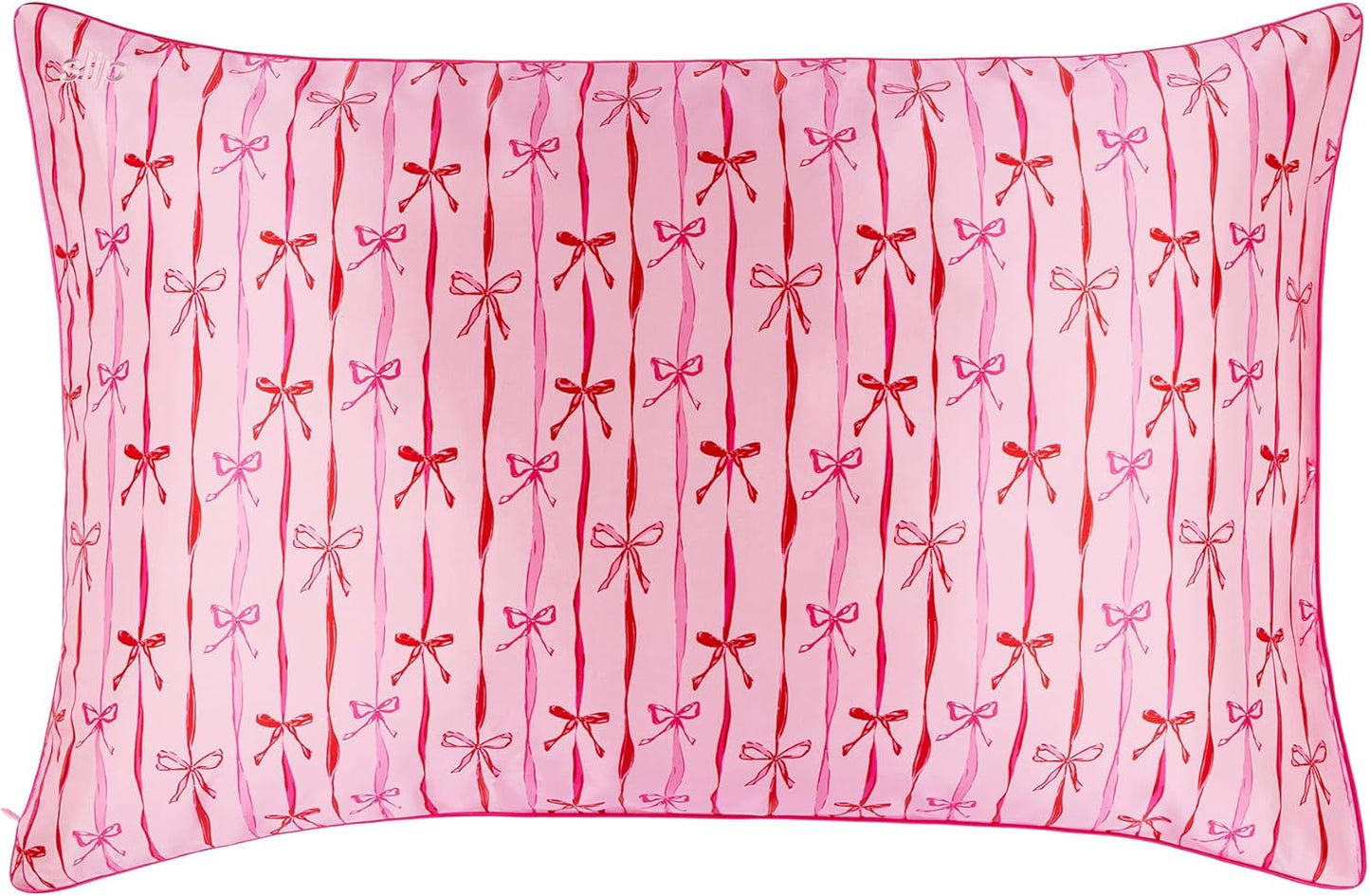 slip Queen Silk Pillowcase – Strawberry Cupcake Limited Edition with Piping – Anti-Frizz, Anti-Crease, Anti-BedHead – 100% Pure Mulberry Silk
