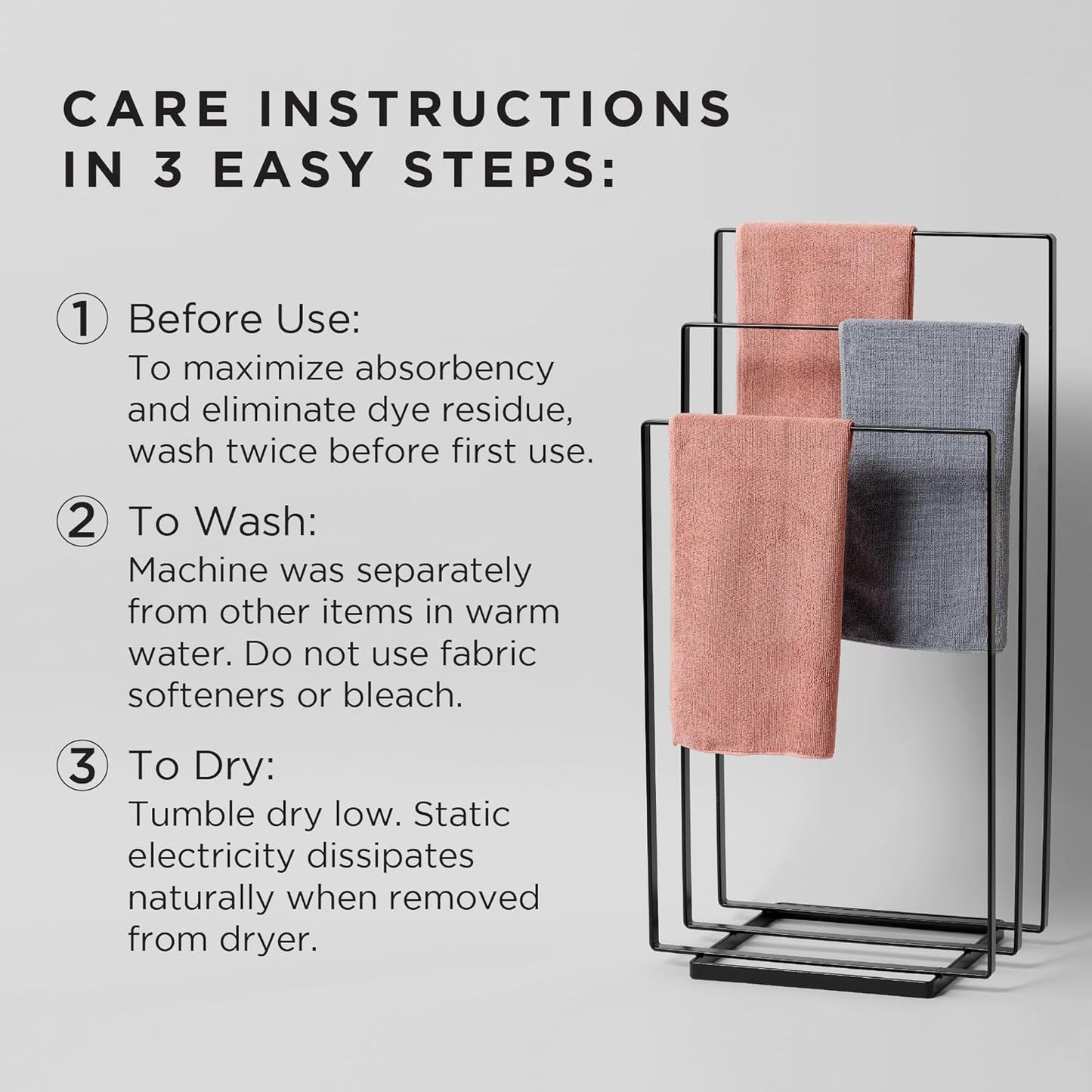 Fromm Softees Microfiber Salon Hair Towels for Hairstylists, Barbers, Spa, Gym in Brown, 16" by 29", 10 count Perfect Hair Care Towel for Drying Curly, Long, Wavy Hair