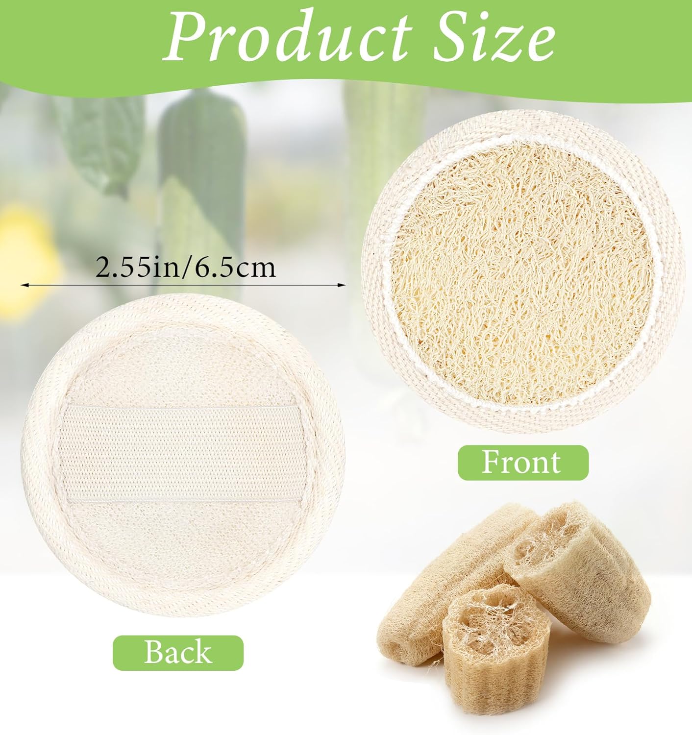 6Pcs Face Loofah, Face Loofah Scrub Pad, Natural Exfoliating Face Scrubber for Men Women Bath Shower