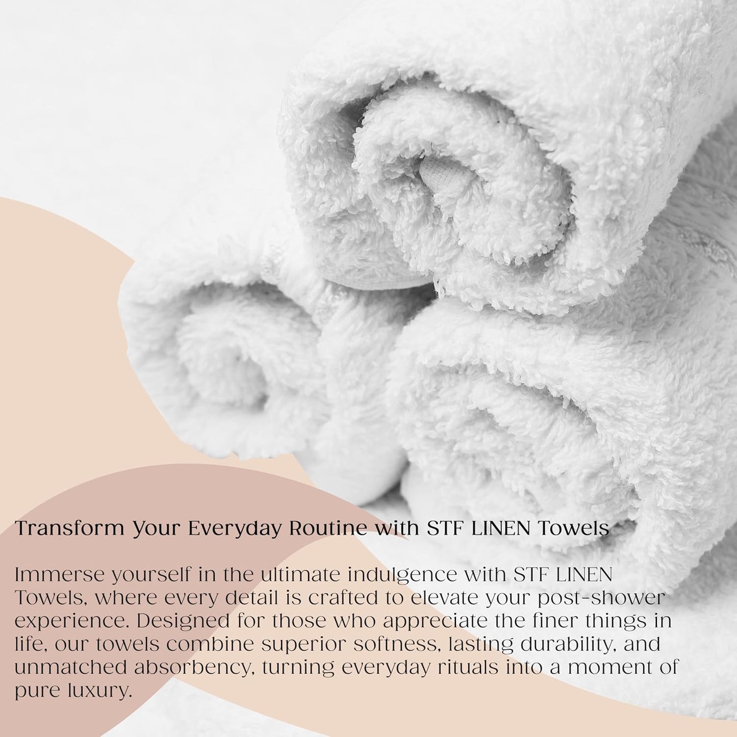 24 Pack White 22x44 Inch Cotton Bath Towels - Lightweight, Quick Drying, Commercial Grade