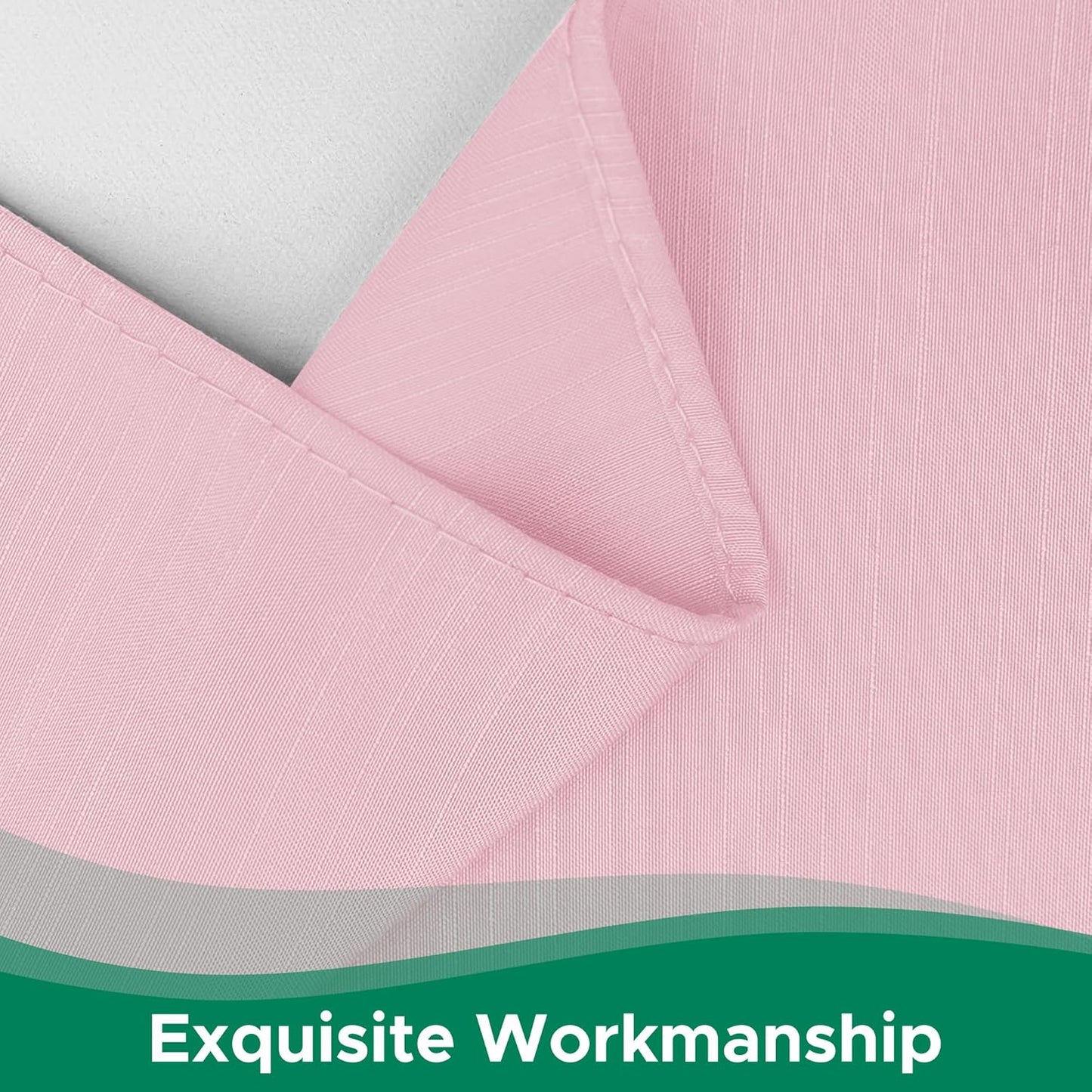 Biscaynebay Wrap Around Bed Skirts for King & Cal King Beds 15" Drop, Pink Adjustable Elastic Dust Ruffles Easy Fit Wrinkle & Fade Resistant Silky Luxurious Fabric Machine Washable