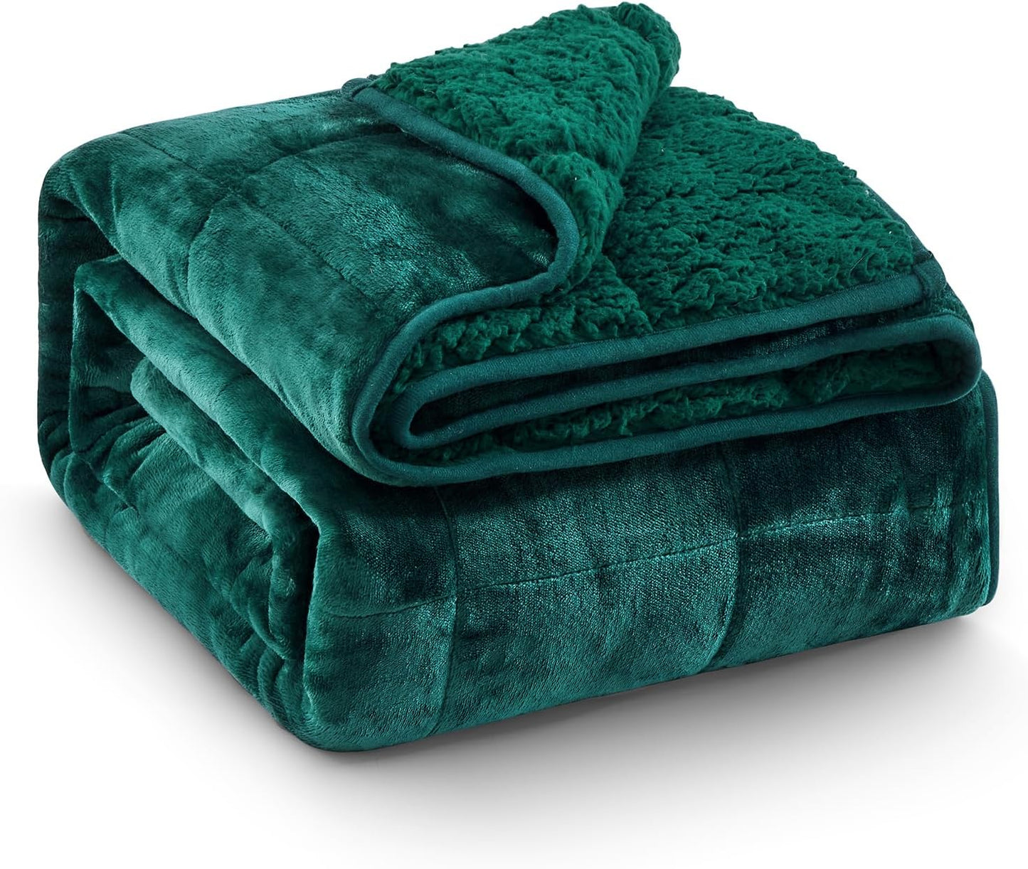 Super Fuzzy Soft Sherpa Fleece Weighted Blanket, 20 lbs Dual Sided Fluffy Heavy Weighted Blankets for Adults - No Bunching with Double Layers of Soft Inner Lining (60"x 80", 20 Pounds)