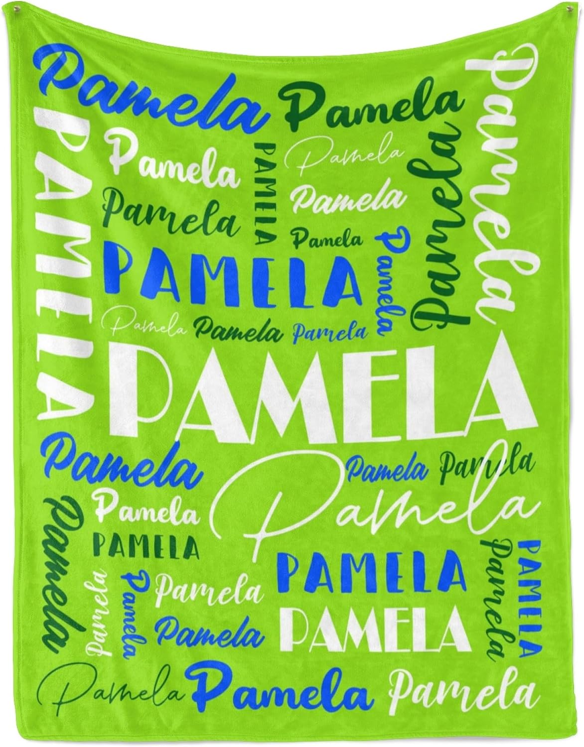 Name Blanket Personalized Blanket for Adult Kids Flannel Customize Throw Blanket Custom (Color 23, 40 x 50 Inches)