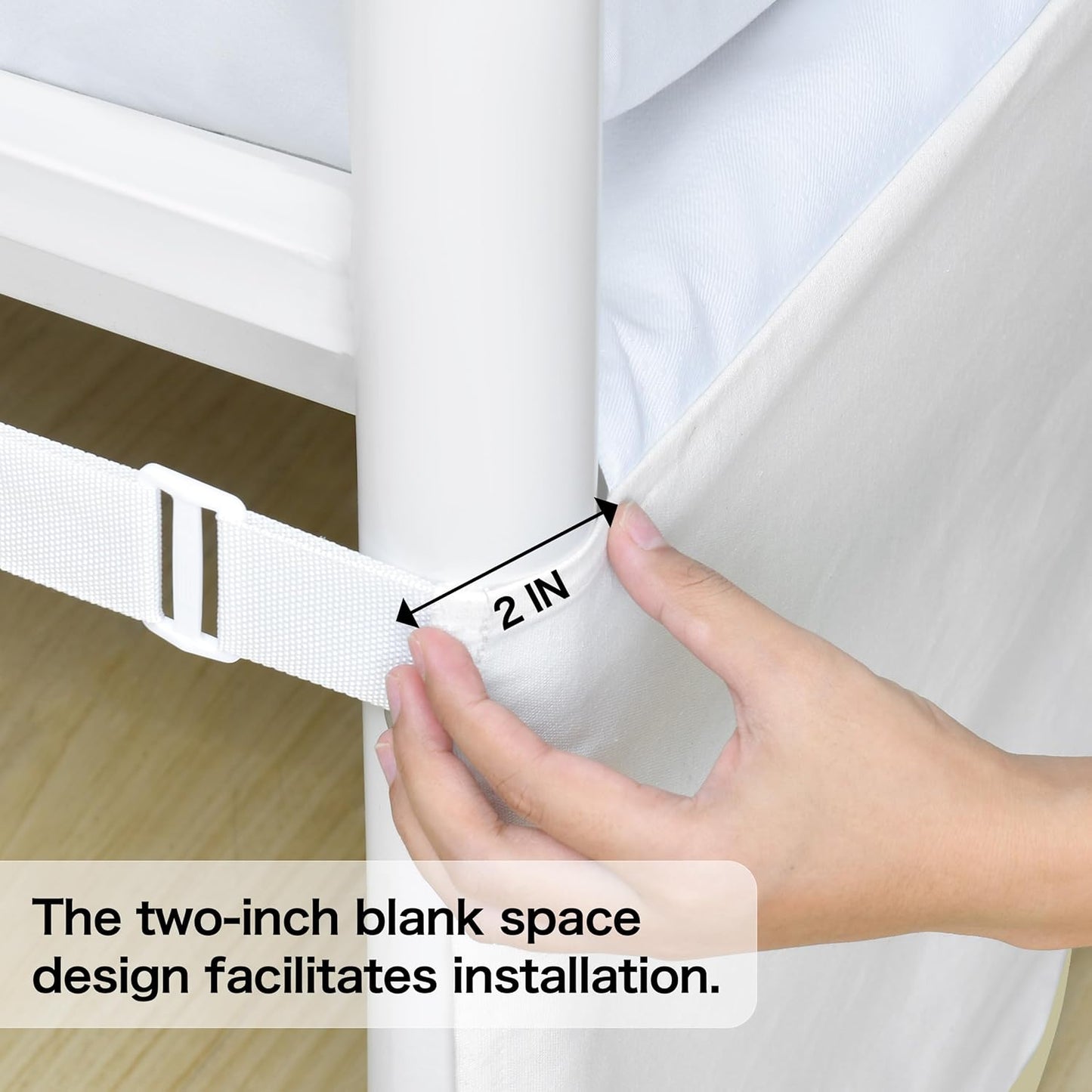 HIG King Bed Skirt - Easy Fit Scallop Edge Pleated Bedskirts with Spilt Coner, 12 Inch Drop Anti-Slip Dust Ruffle, Thick Fabric for Enhanced Privacy, Pre-Washed for Long-Lasting Use, Machine Washable