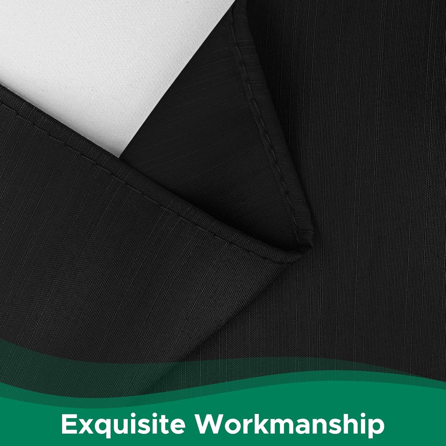 Biscaynebay Wrap Around Bed Skirts for Full & Full XL Beds 15" Drop, Black Adjustable Elastic Dust Ruffles Easy Fit Wrinkle & Fade Resistant Silky Luxurious Fabric Machine Washable