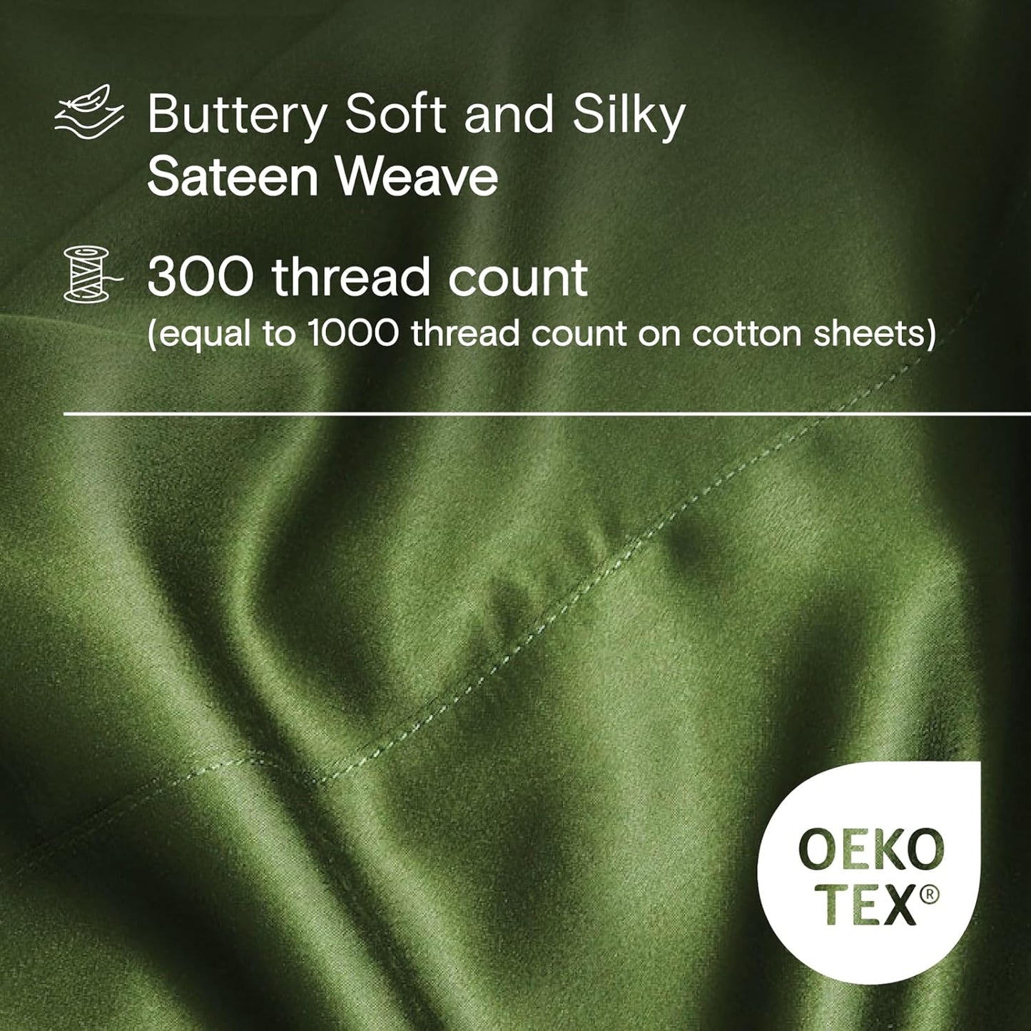 DOZ Duvet Cover Set, 100% Viscose derived from Bamboo, Organically Grown, Buttery Soft, Cooling Duvet Covers, High GSM, 1 Duvet Cover and 1 Pillowcase, 70"x90" (Forest, Twin/Twin XL)