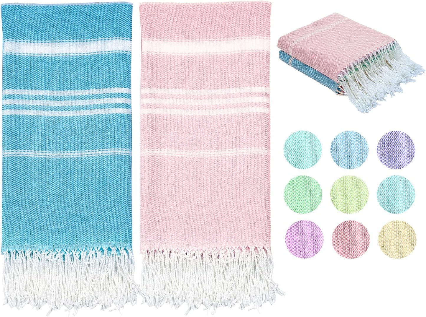 Turkish Beach Towel Quick Dry Absorbent Cotton Lightweight Thin Bathroom Bath Pool Swim Towels Extra Large Oversized Sand Free Beach Accessories Essentials Stuff Cloud Gift for Adults