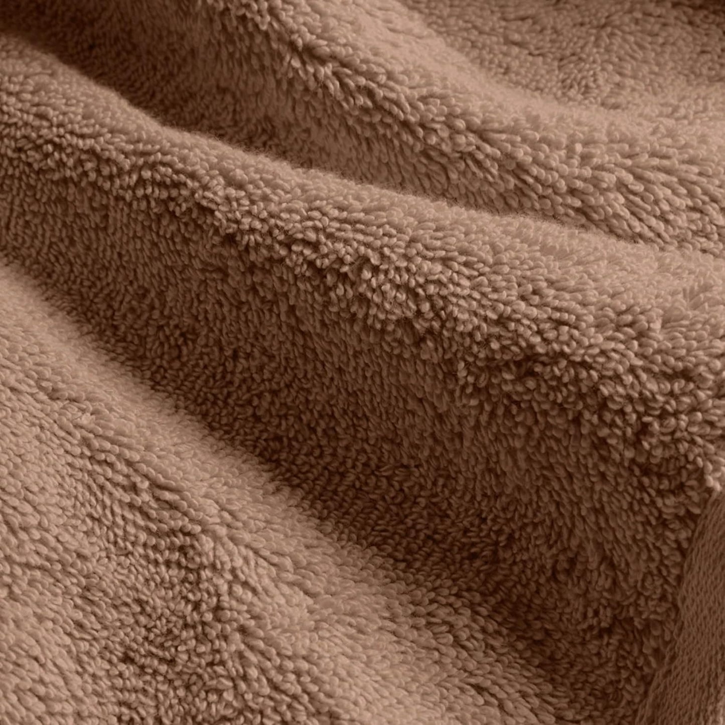 Italic Serene Ultraplush Cotton Washcloth Towel Set, 4-Pack, Clay, Soft Face Towels, 800GSM, 100% Cotton, Heavy Duty, Resort Grade Towels (Clay)